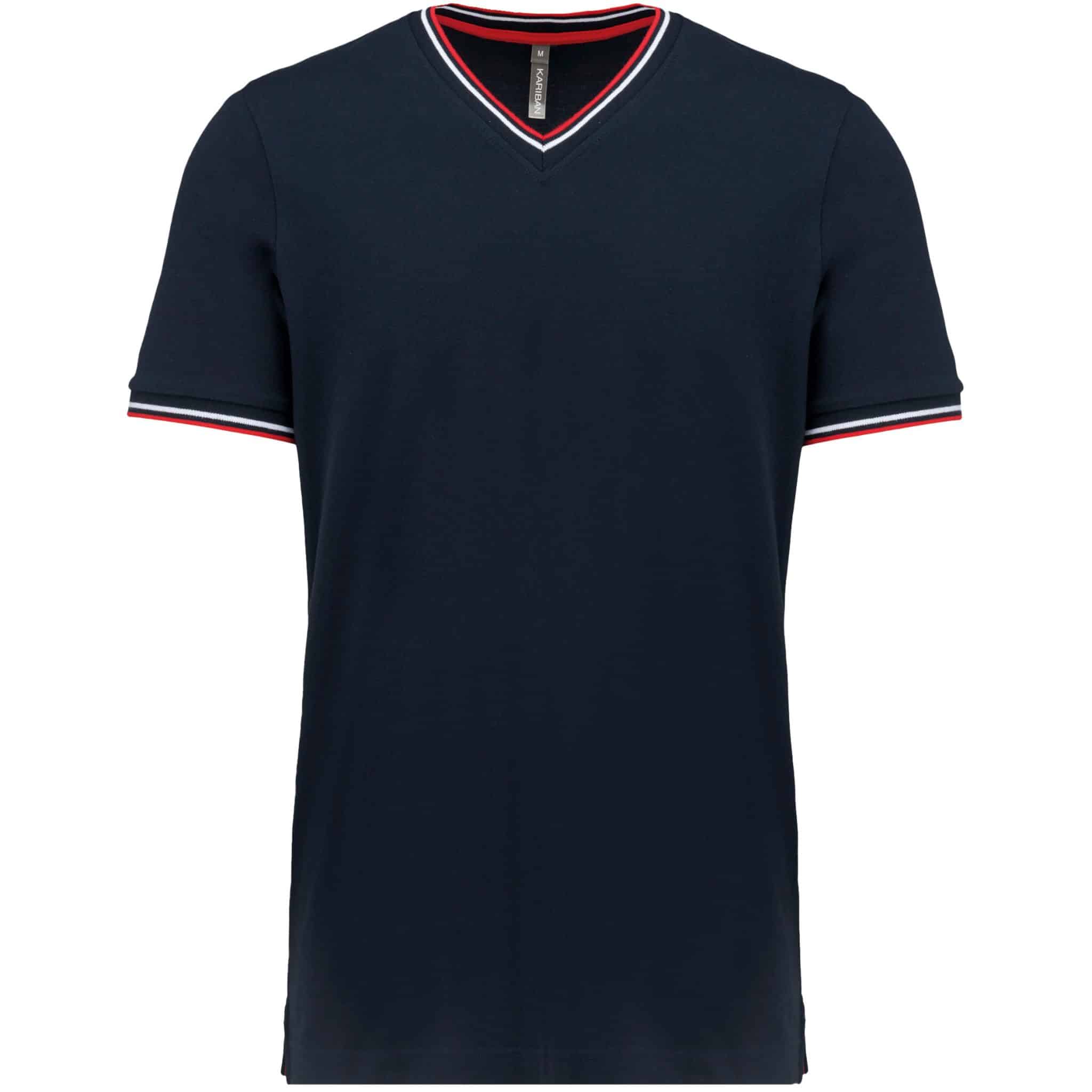 Miniature 11 pour T-shirt maille piquée col V homme