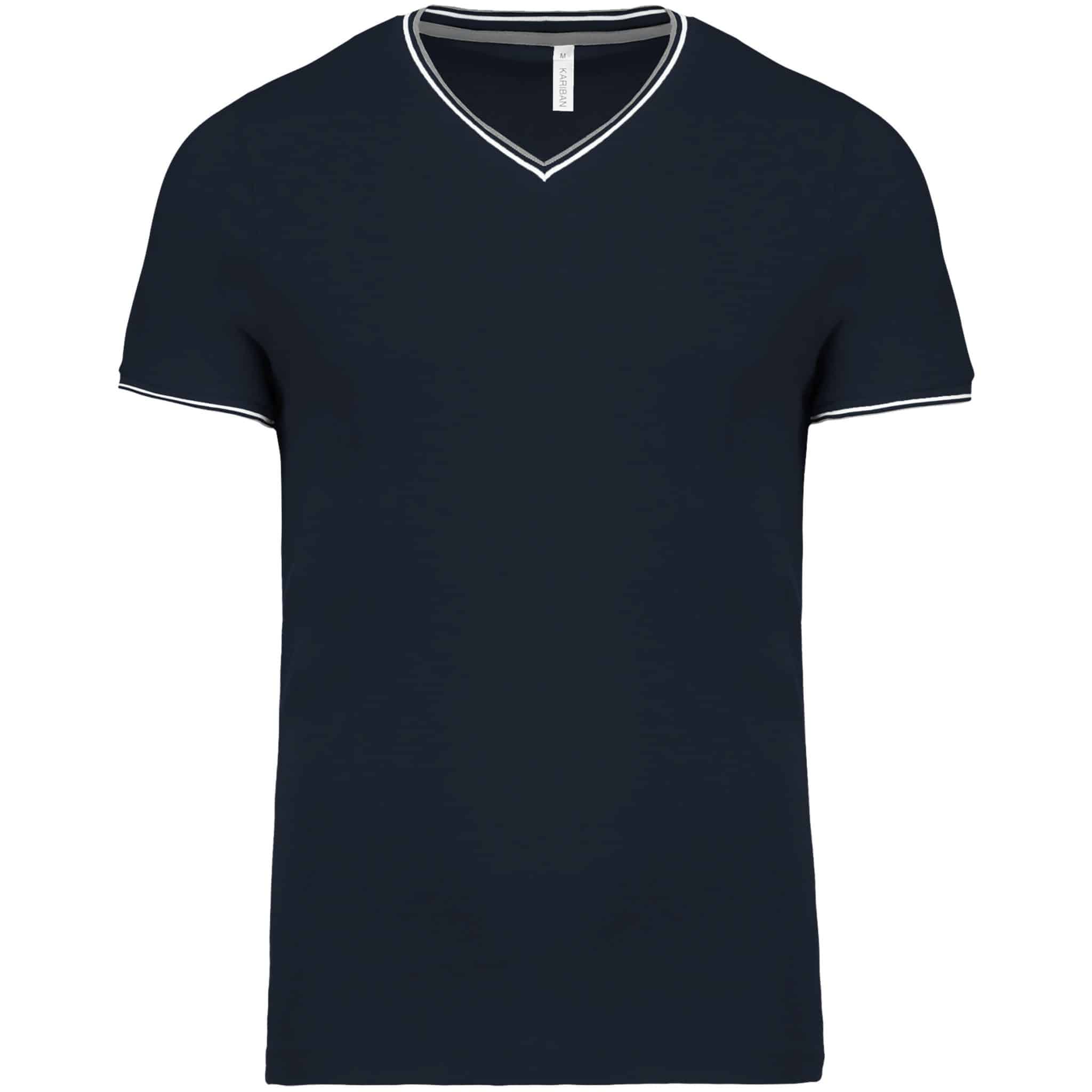Miniature 10 pour T-shirt maille piquée col V homme