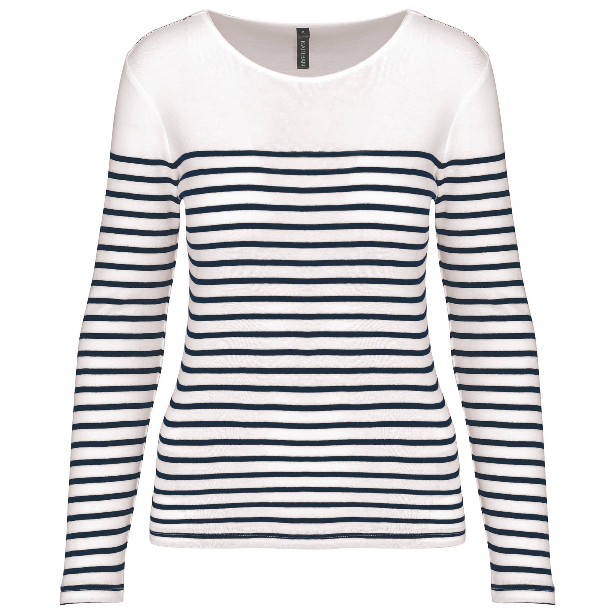 Miniature 11 pour Marinière manches longues femme