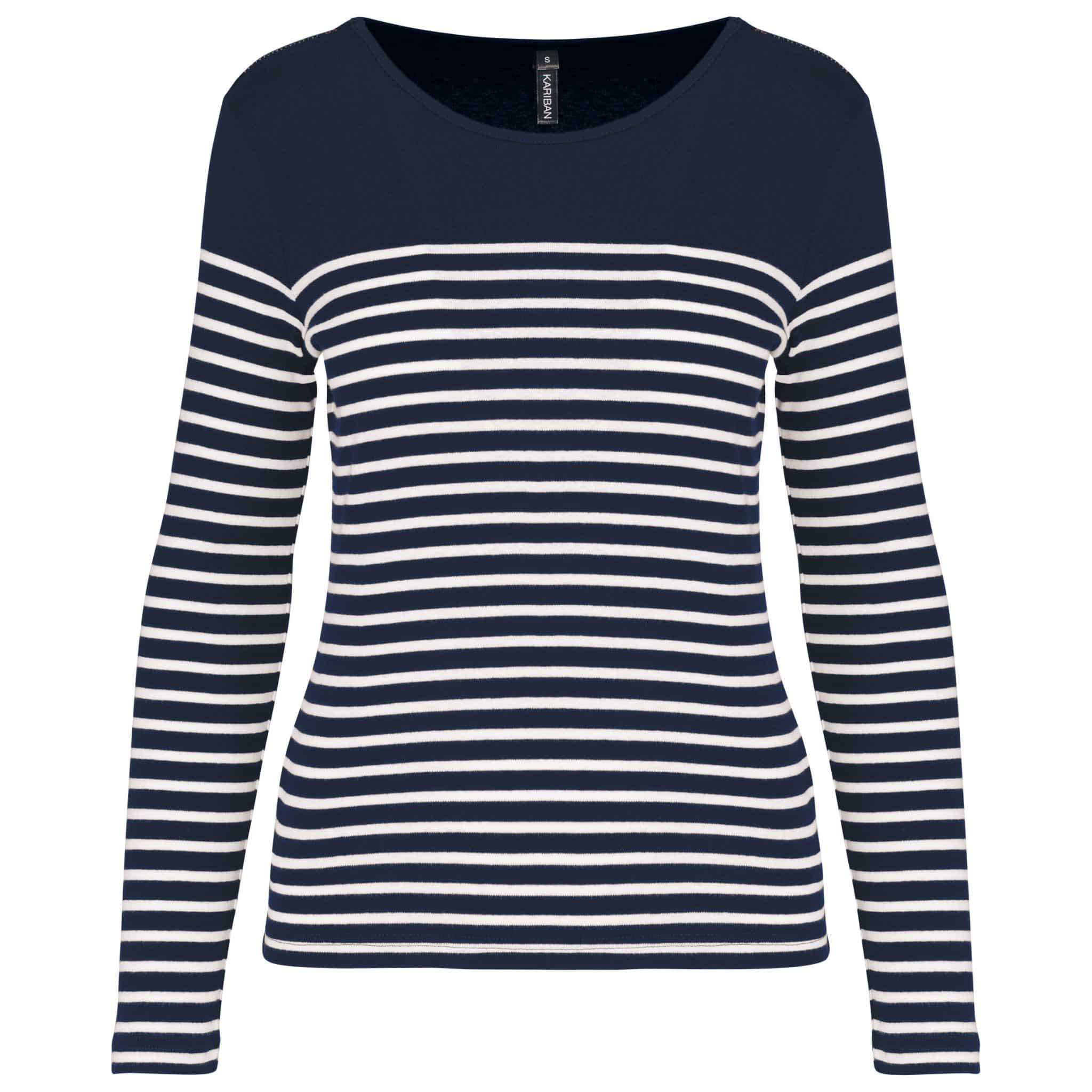 Miniature 10 pour Marinière manches longues femme