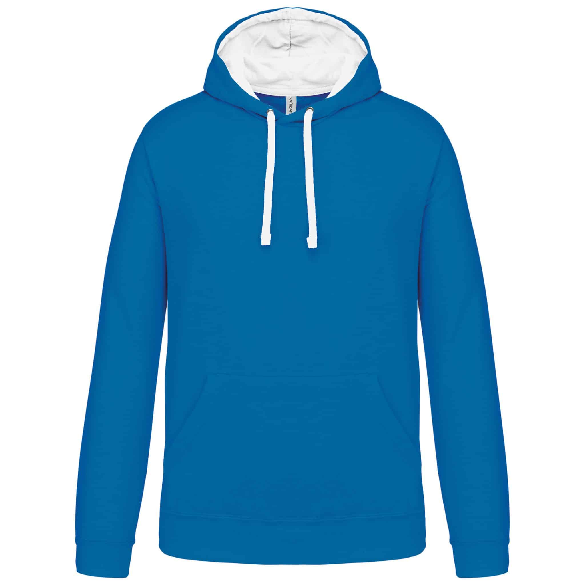 Miniature 24 pour Sweat-shirt capuche contrastée homme