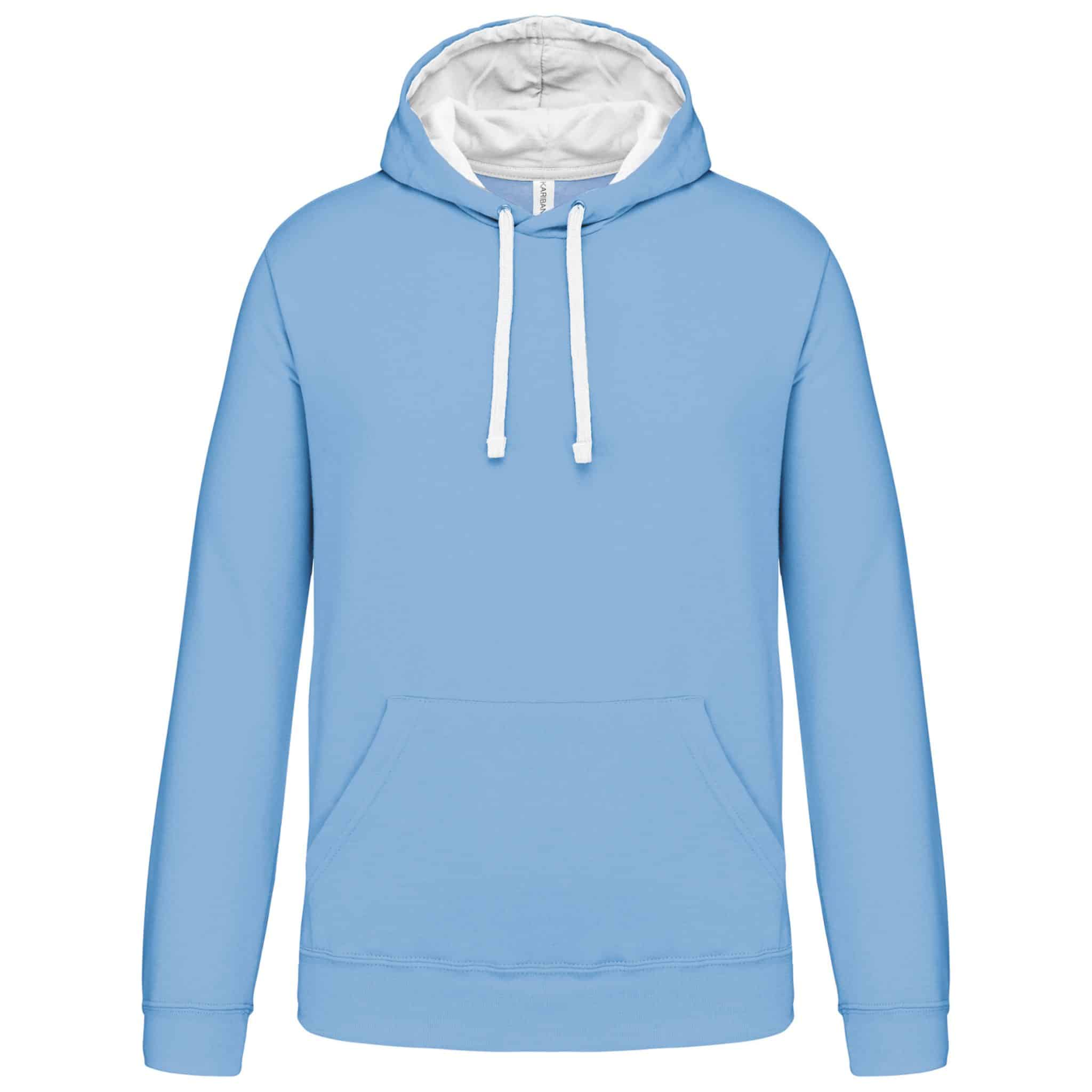Miniature 23 pour Sweat-shirt capuche contrastée homme