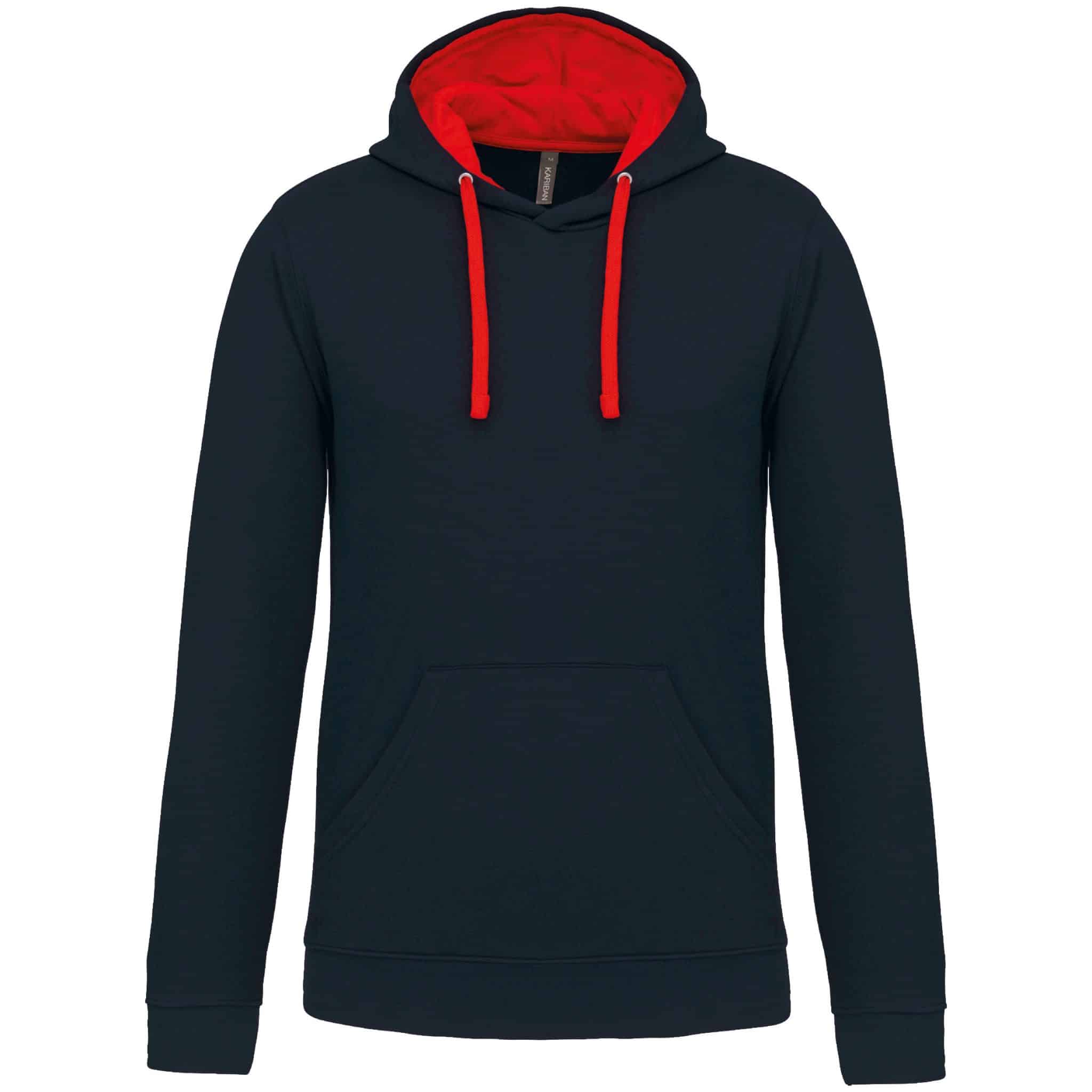 Miniature 17 pour Sweat-shirt capuche contrastée homme