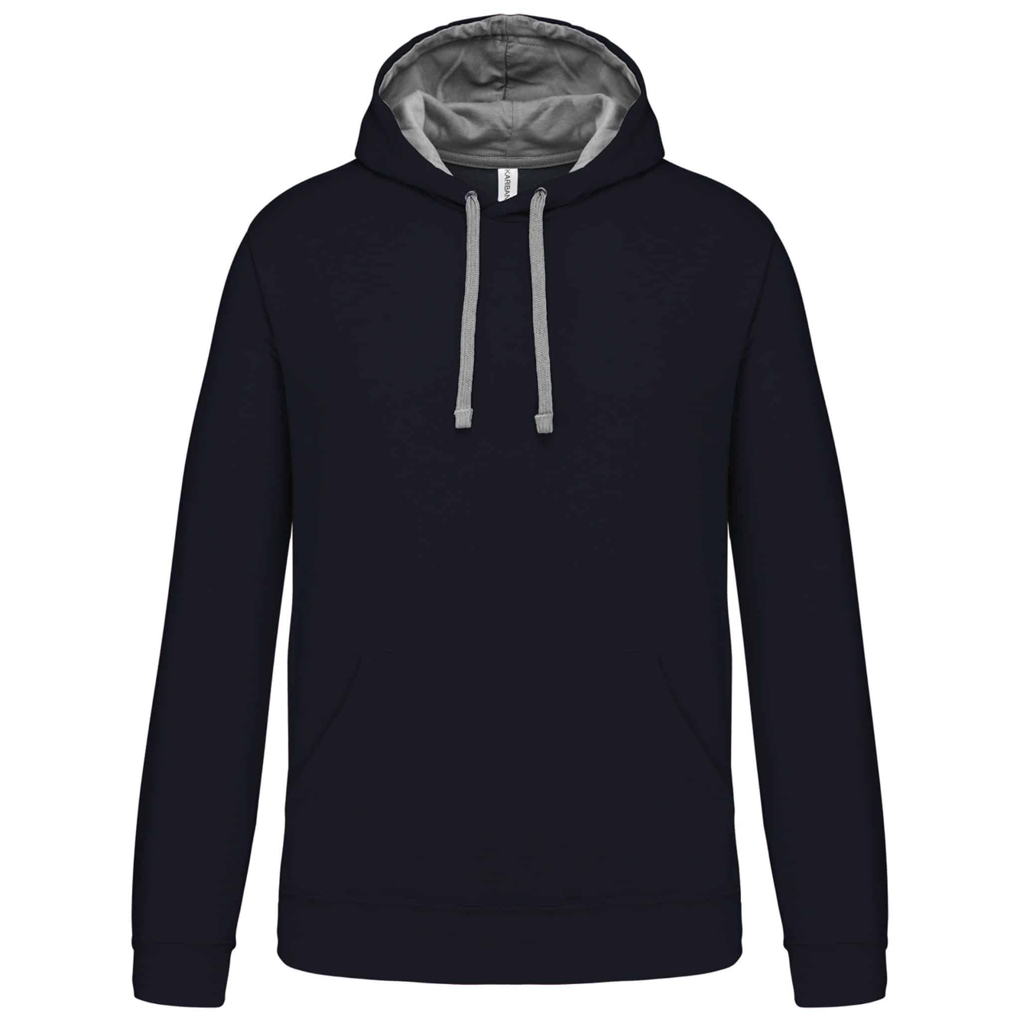 Miniature 16 pour Sweat-shirt capuche contrastée homme