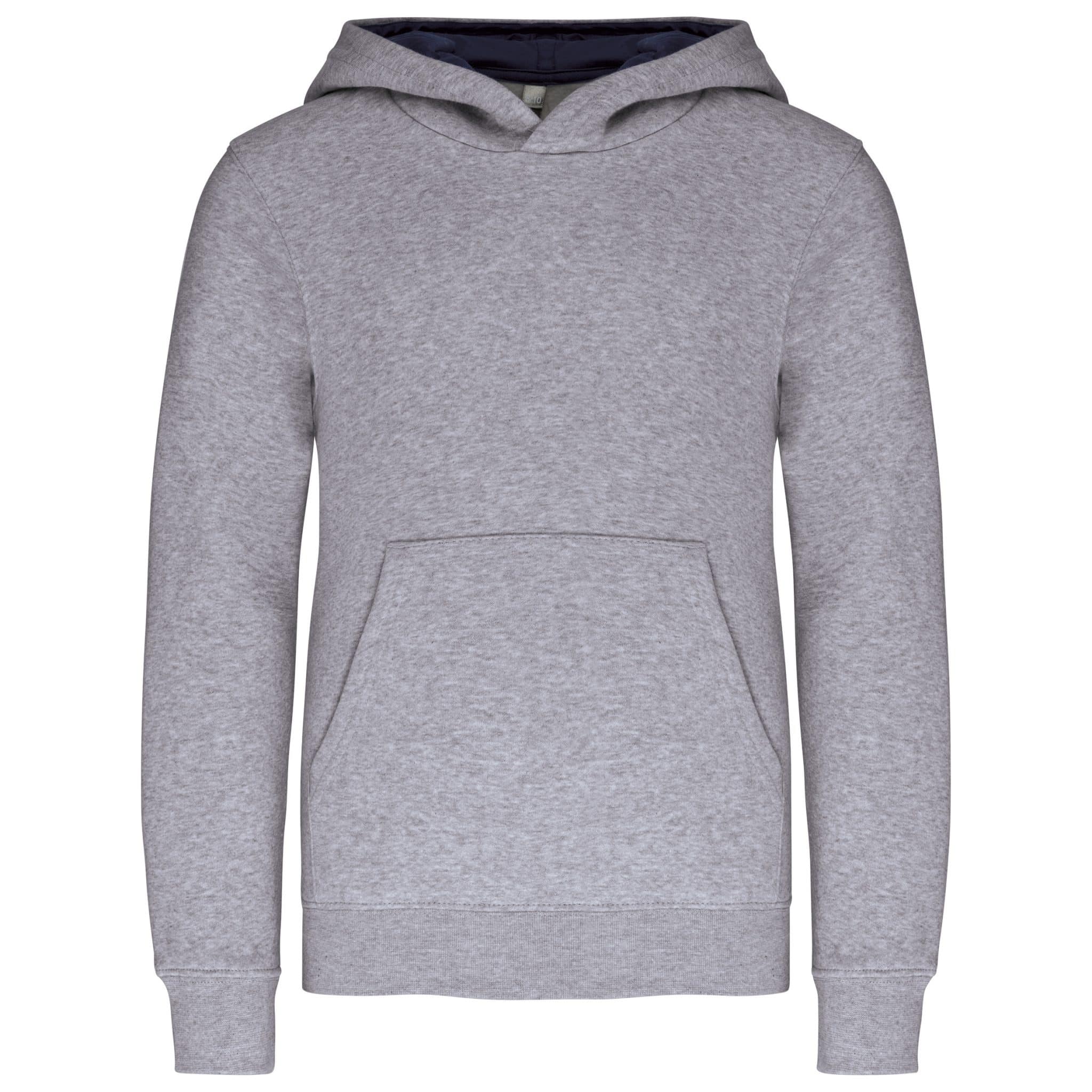 Miniature 18 pour Sweat-shirt capuche contrastée enfant