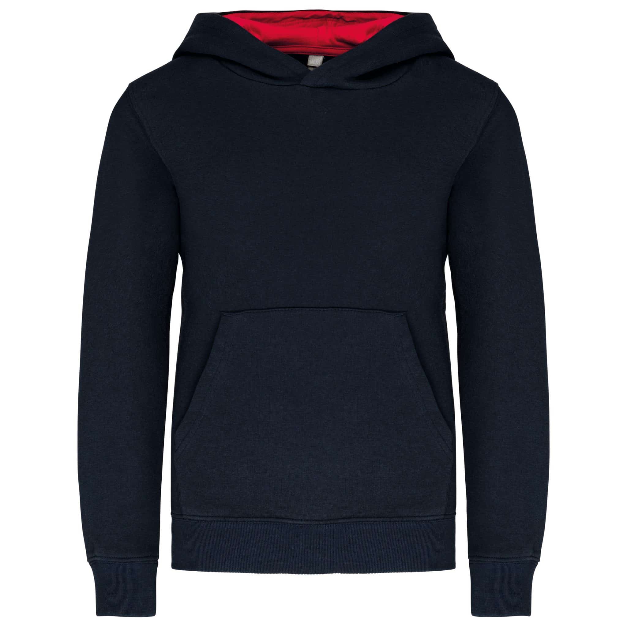 Miniature 17 pour Sweat-shirt capuche contrastée enfant