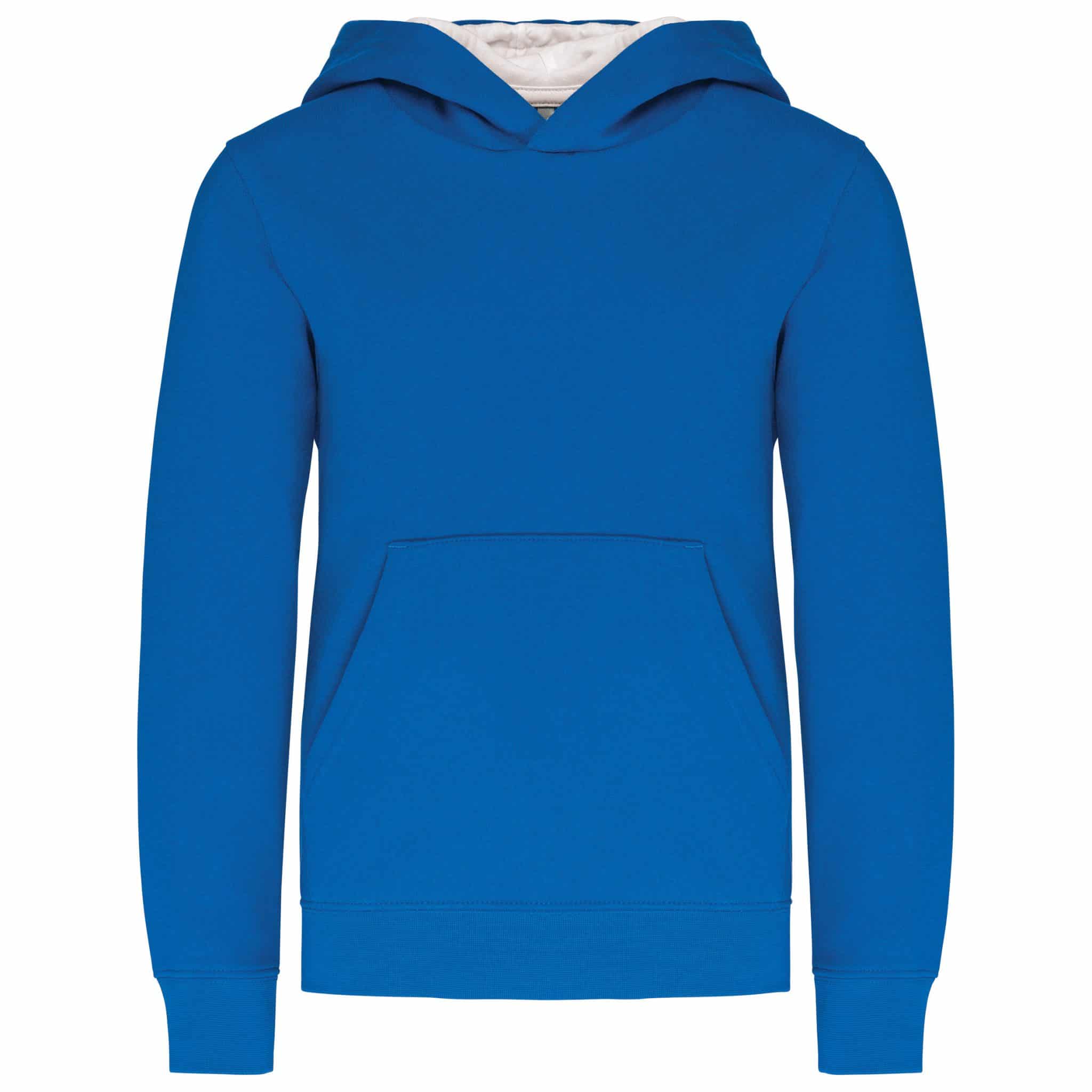 Miniature 14 pour Sweat-shirt capuche contrastée enfant