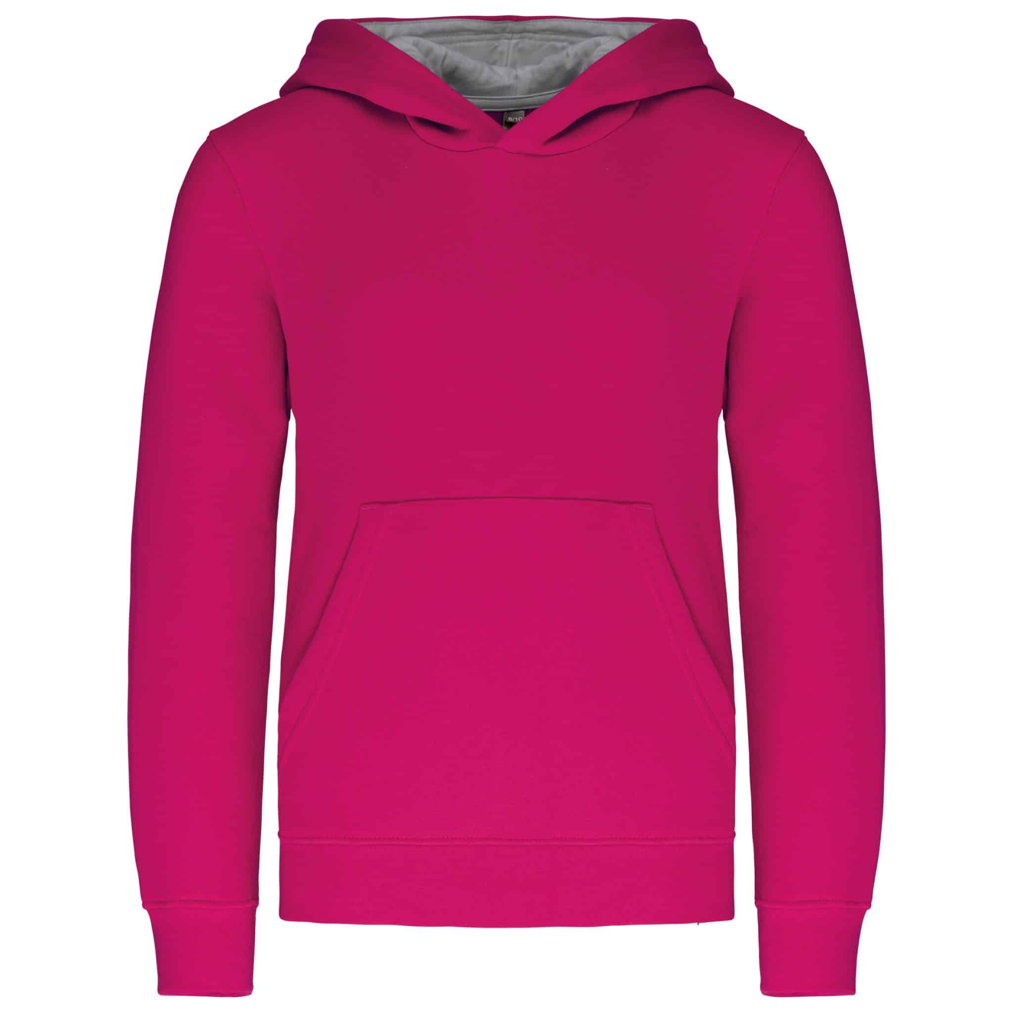 Miniature 12 pour Sweat-shirt capuche contrastée enfant