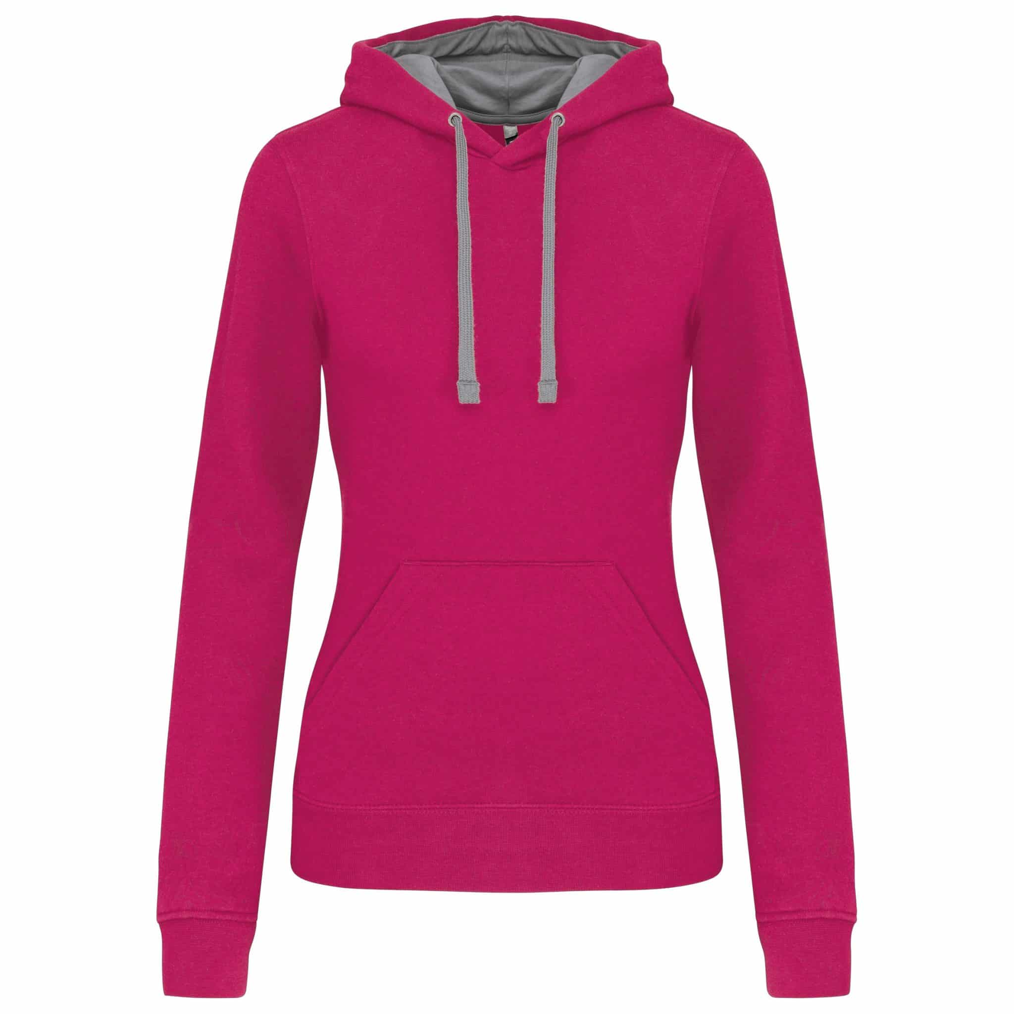 Miniature 13 pour Sweat-shirt capuche contrastée femme