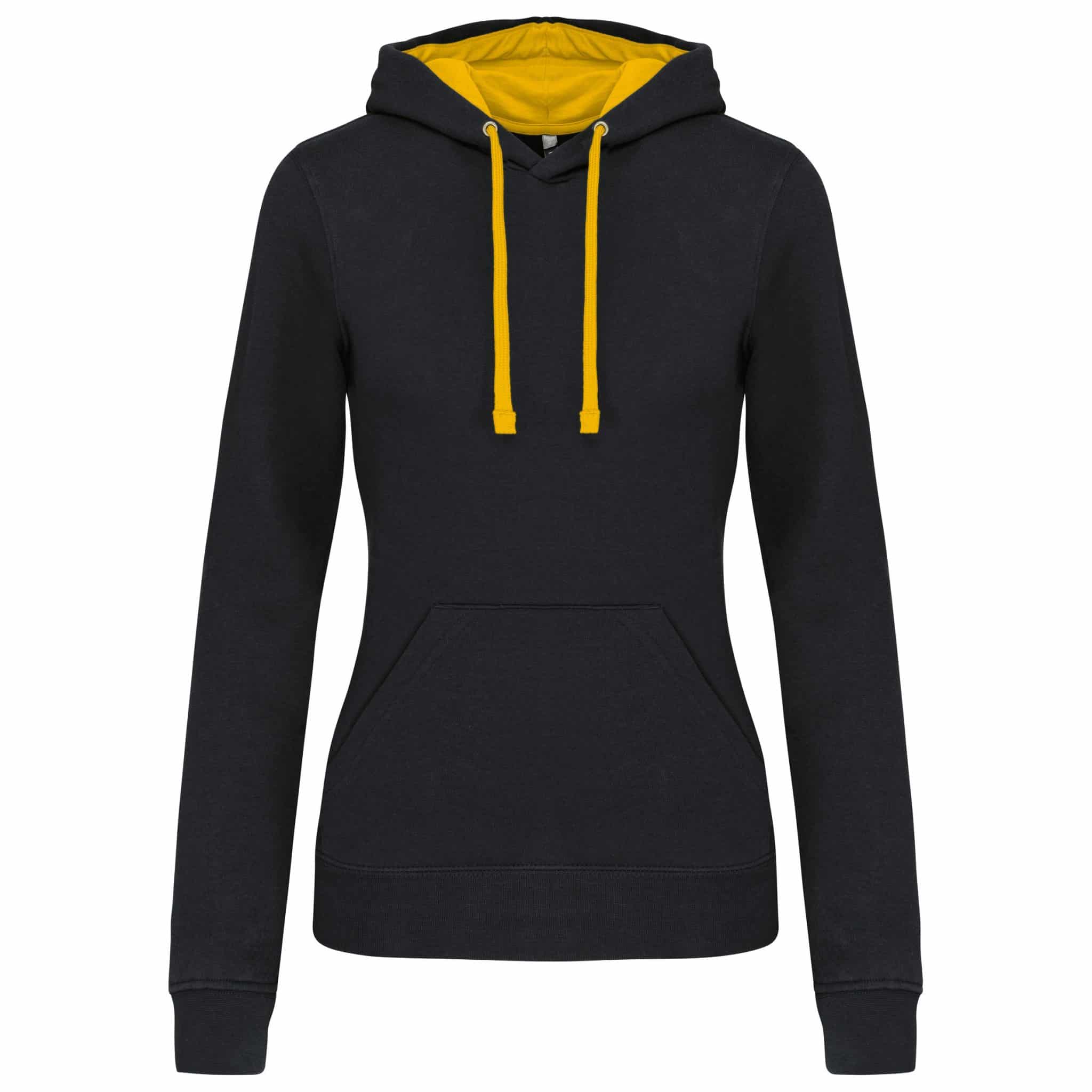 Miniature 11 pour Sweat-shirt capuche contrastée femme