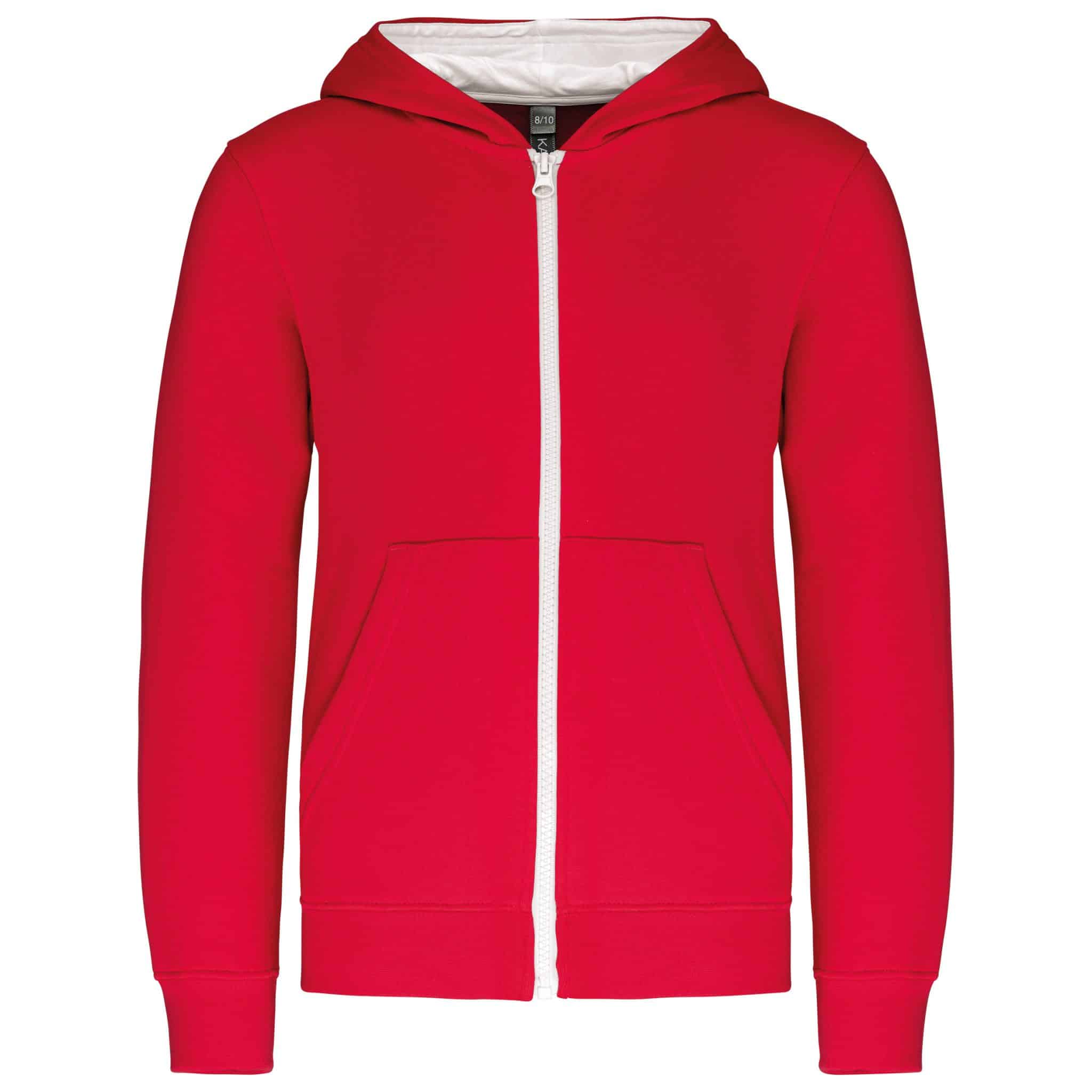 Miniature 13 pour Sweat-shirt zippé capuche enfant