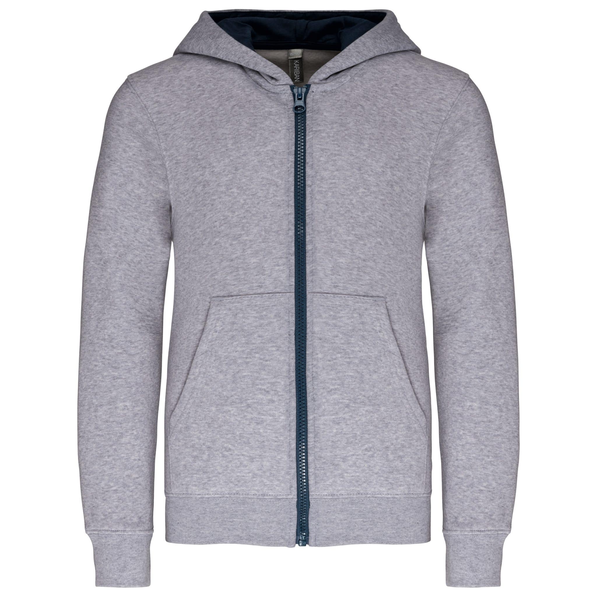 Miniature 12 pour Sweat-shirt zippé capuche enfant