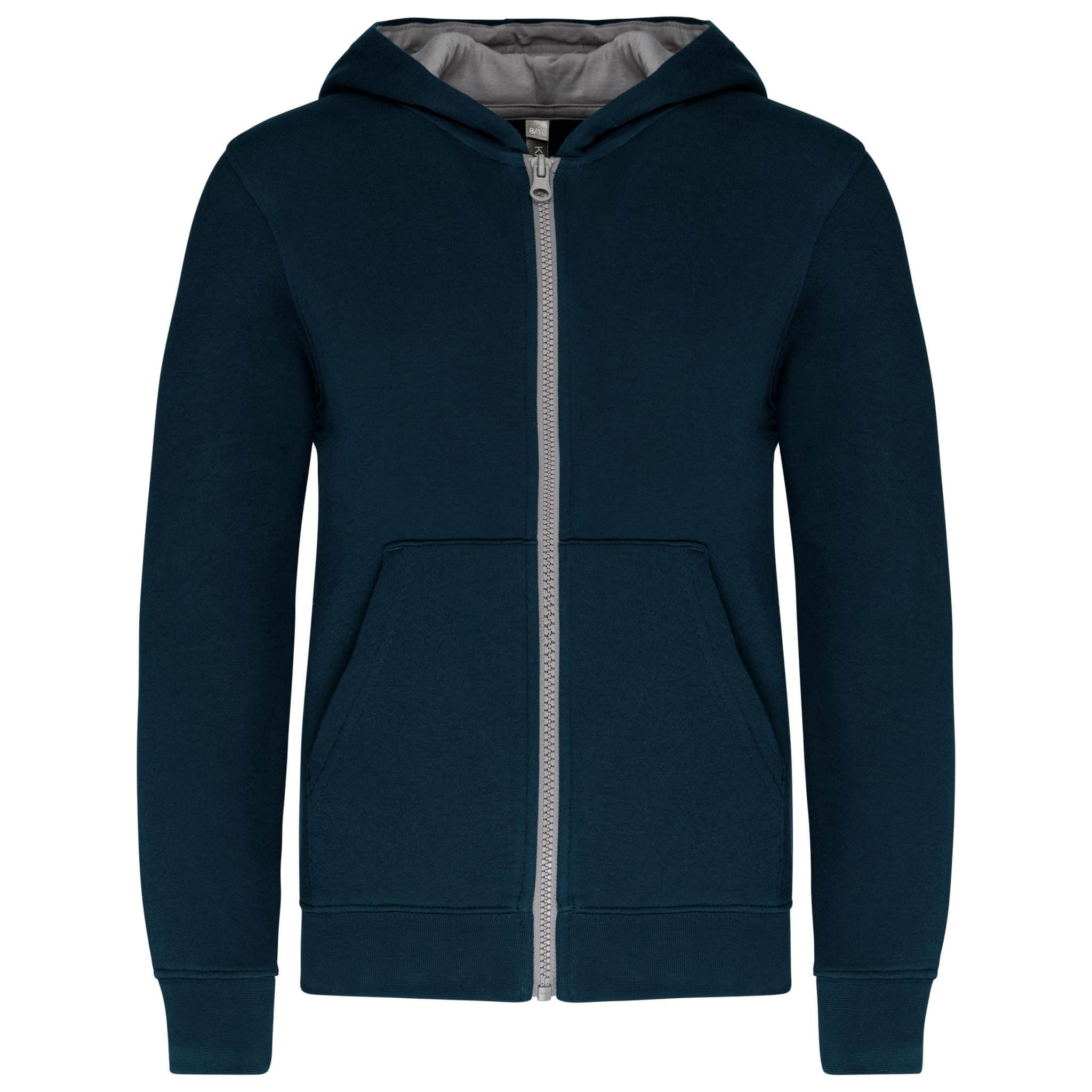 Miniature 11 pour Sweat-shirt zippé capuche enfant