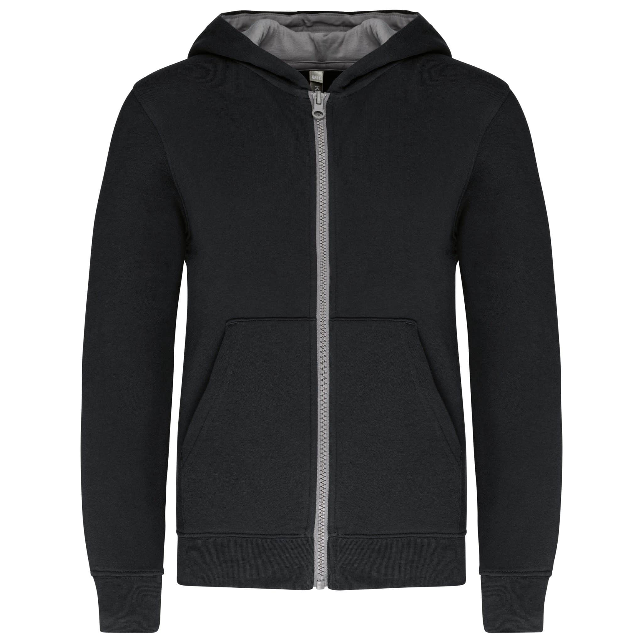 Miniature 8 pour Sweat-shirt zippé capuche enfant