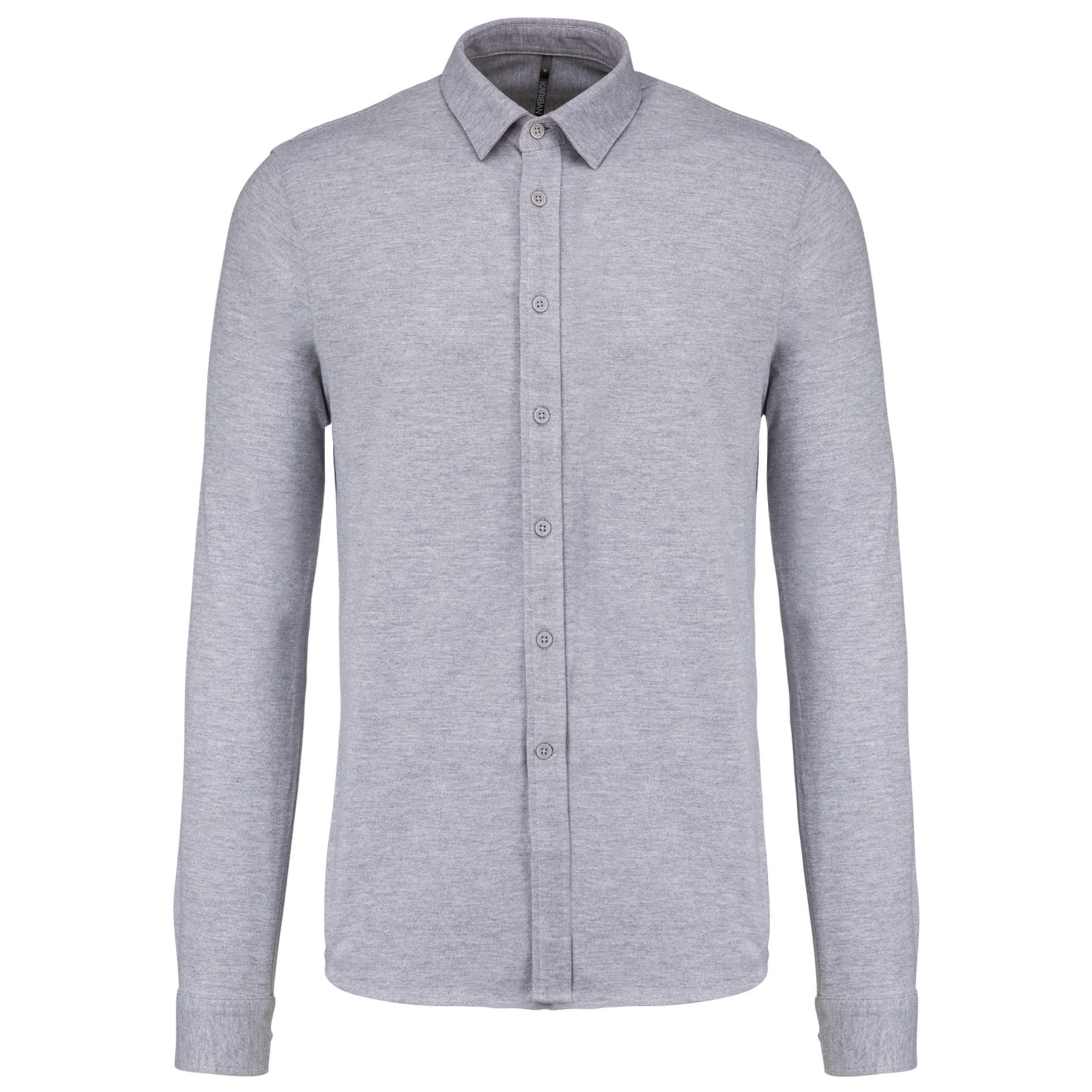 Miniature 7 pour Chemise maille piquée manches longues