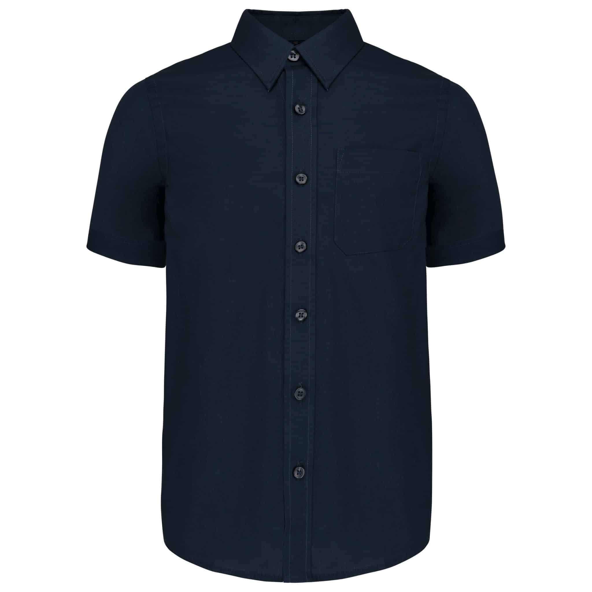 Miniature 7 pour Chemise popeline manches courtes enfant