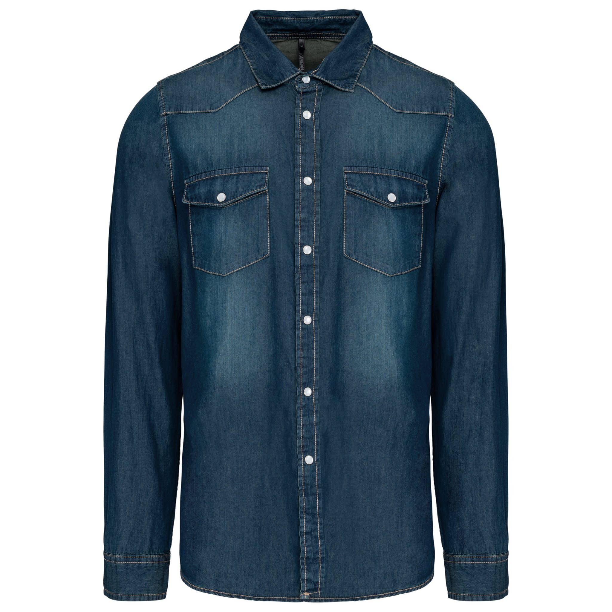 Miniature 10 pour Chemise denim manches longues