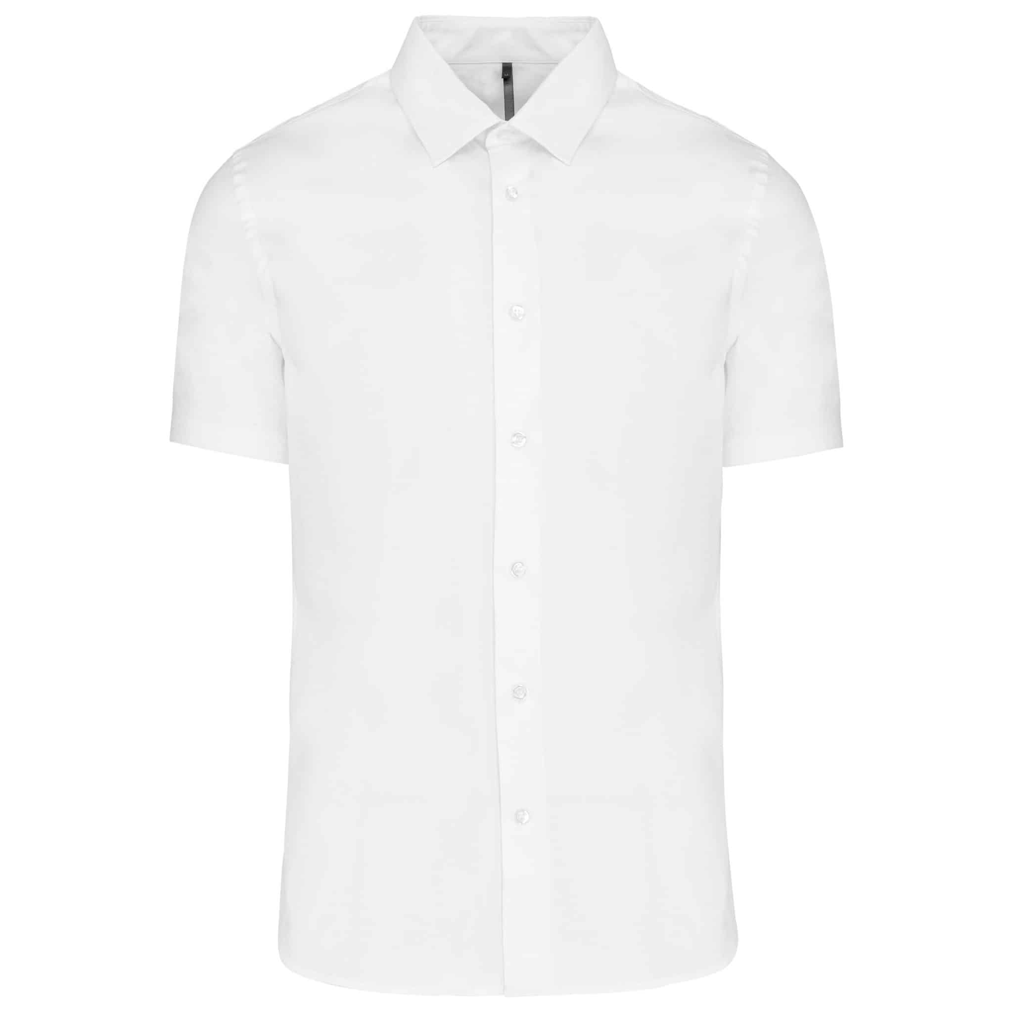 Miniature 12 pour Chemise coton / élasthanne manches courtes