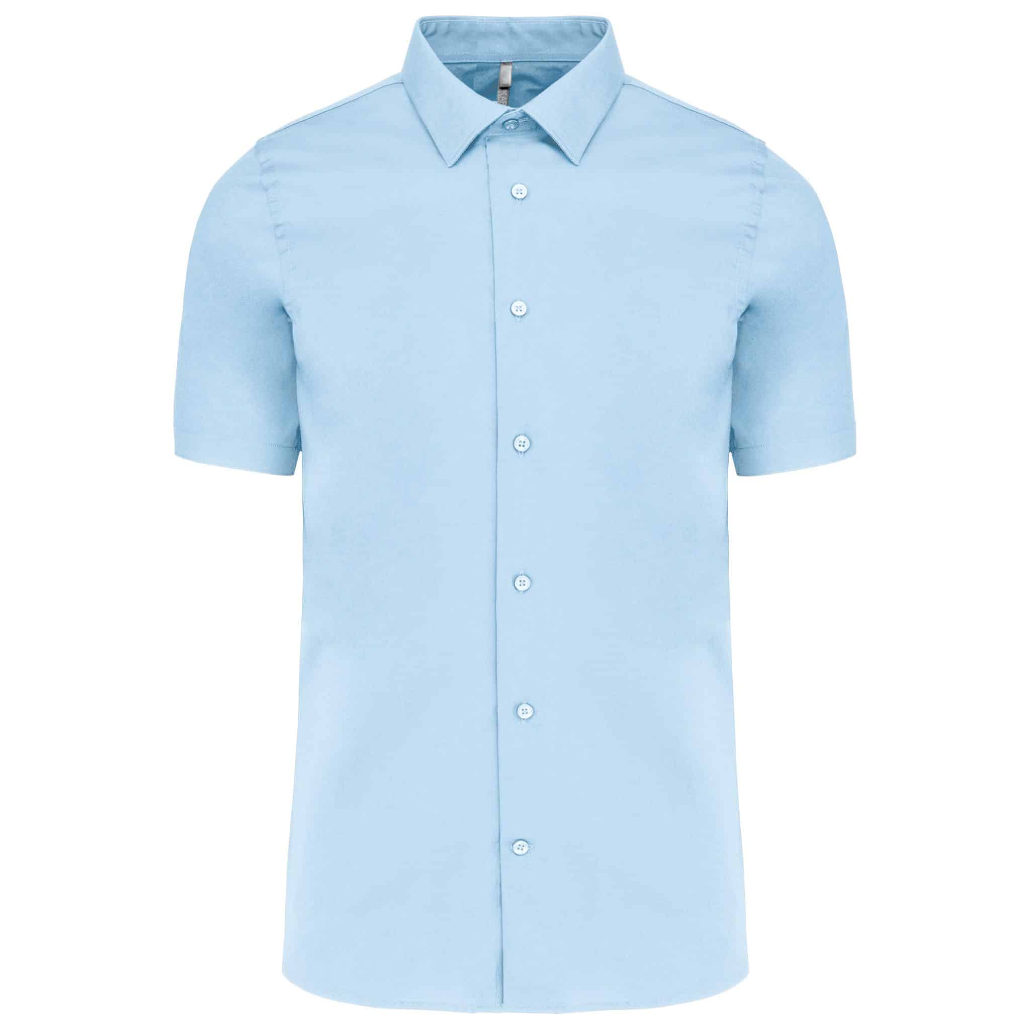Miniature 10 pour Chemise coton / élasthanne manches courtes