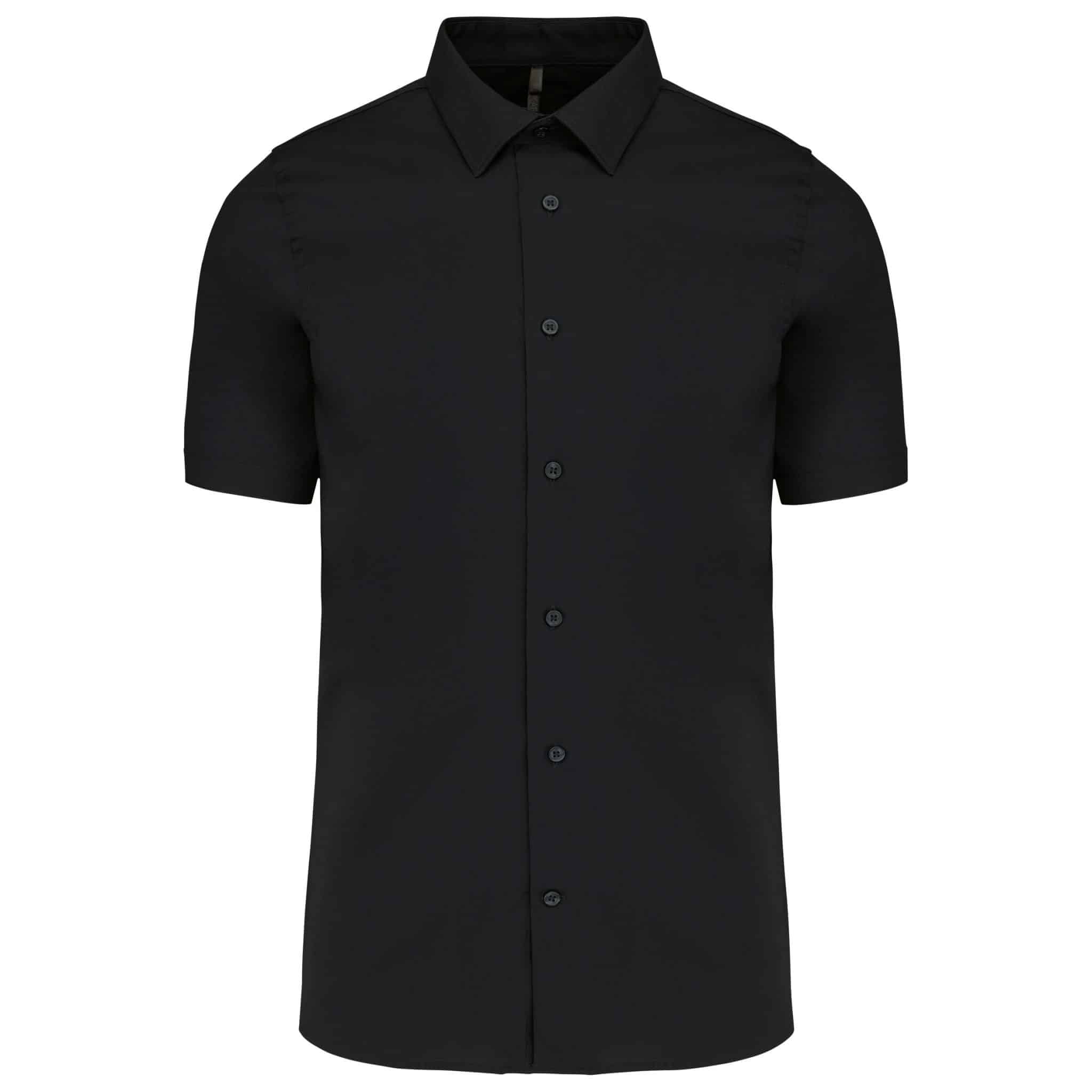 Miniature 9 pour Chemise coton / élasthanne manches courtes
