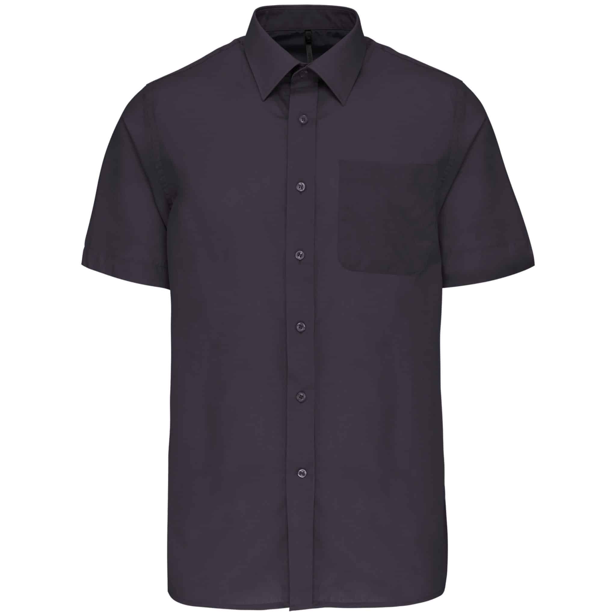 Miniature 38 pour Chemise popeline polycoton manches courtes entretien facile homme
