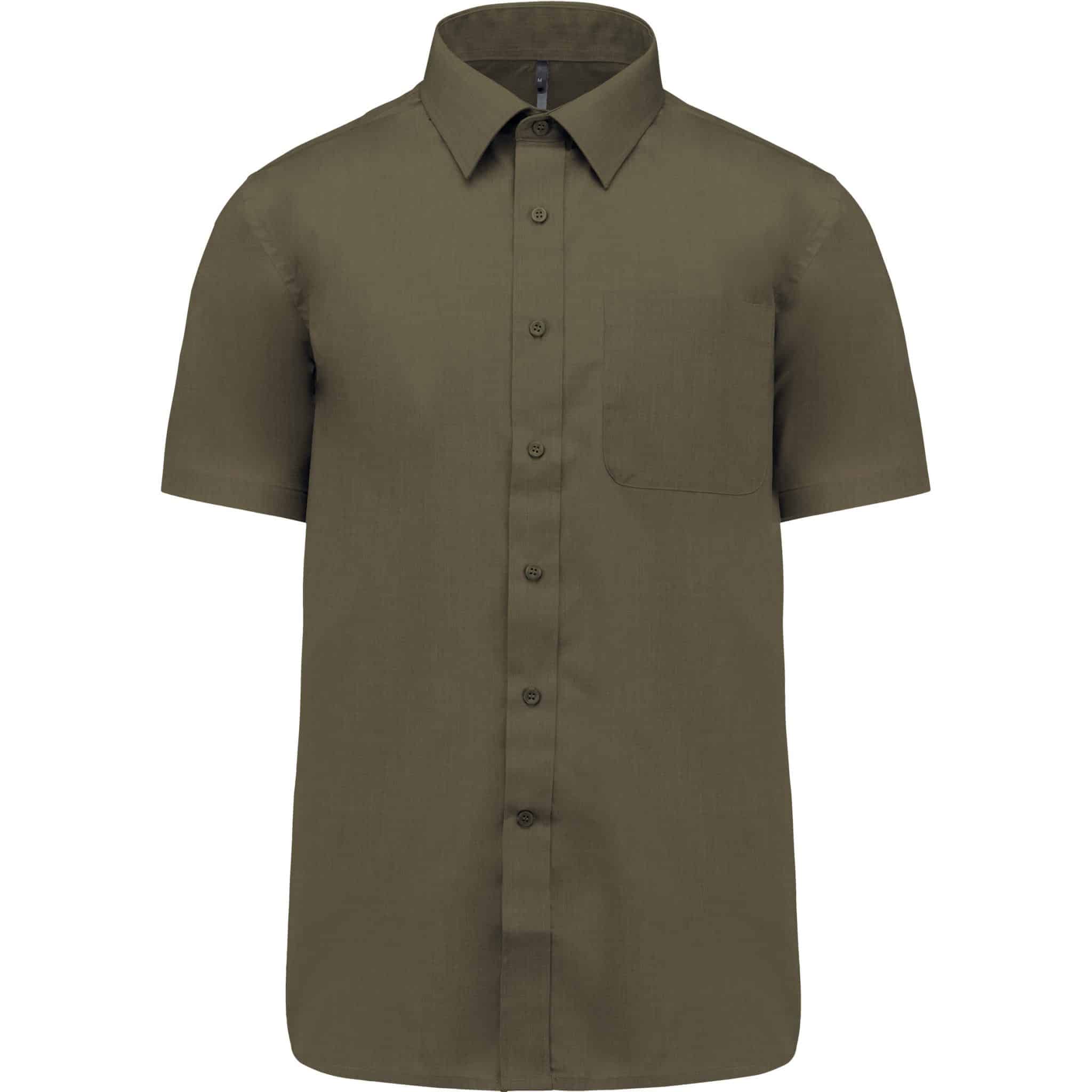 Miniature 23 pour Chemise popeline polycoton manches courtes entretien facile homme