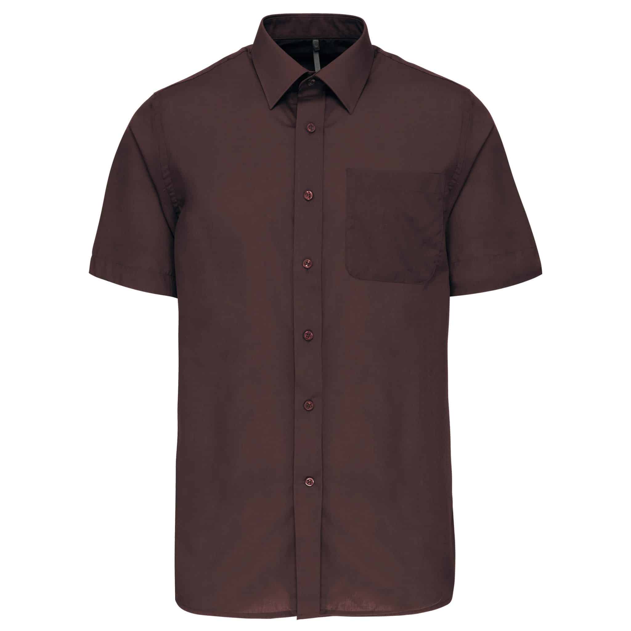 Miniature 15 pour Chemise popeline polycoton manches courtes entretien facile homme