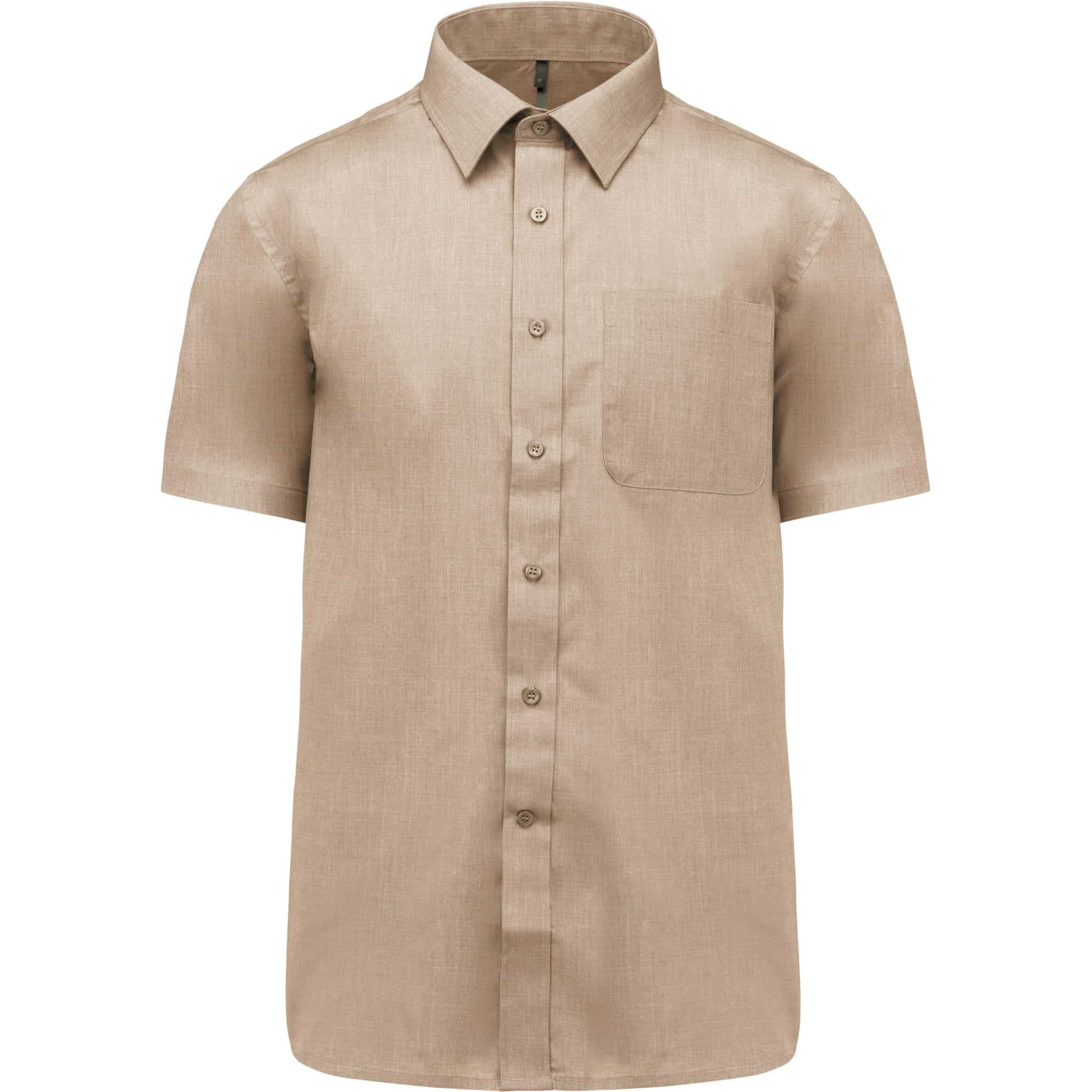 Miniature 10 pour Chemise popeline polycoton manches courtes entretien facile homme