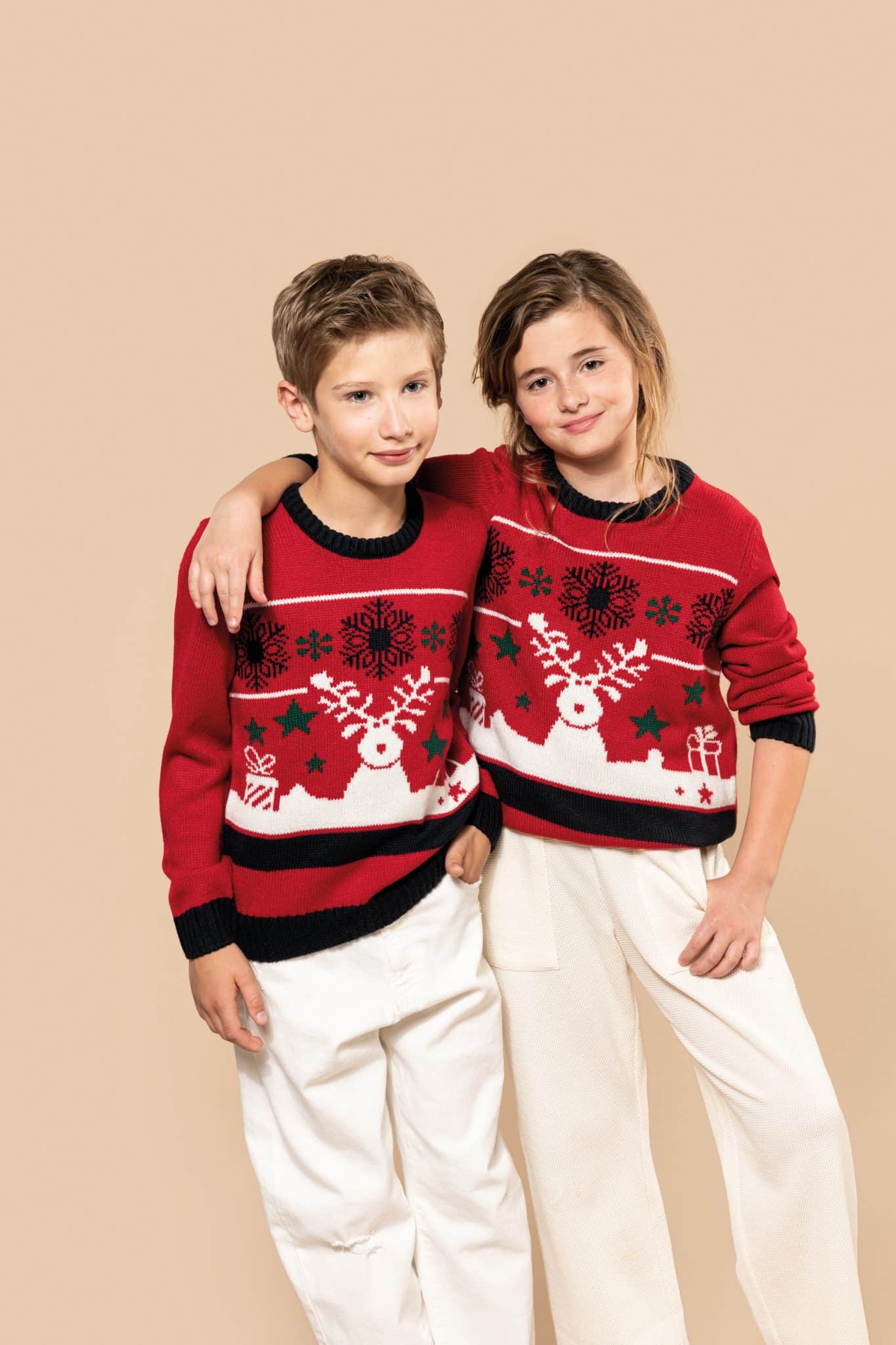 Miniature 7 pour Pullover col rond de Noël enfant