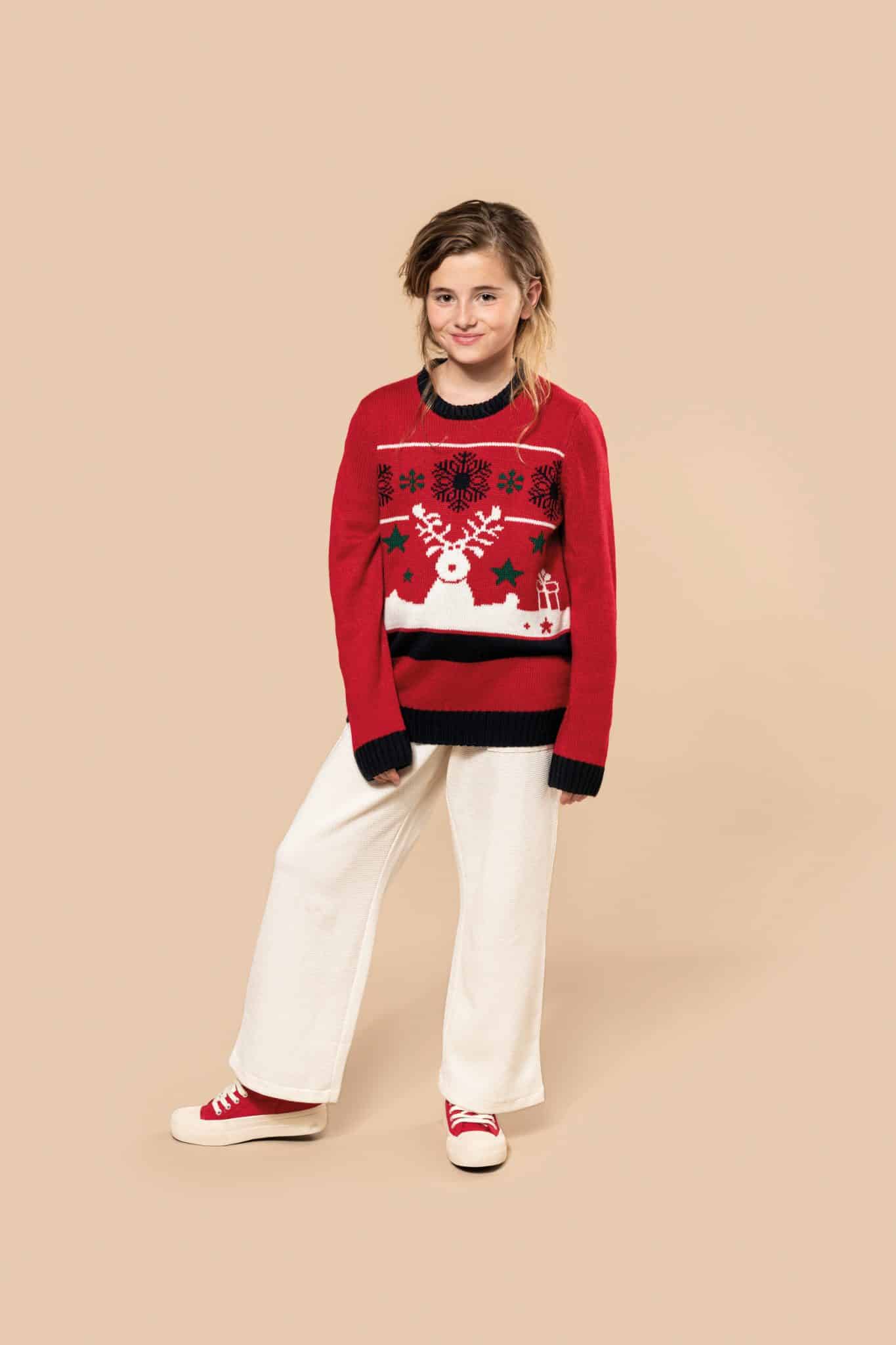 Miniature 6 pour Pullover col rond de Noël enfant