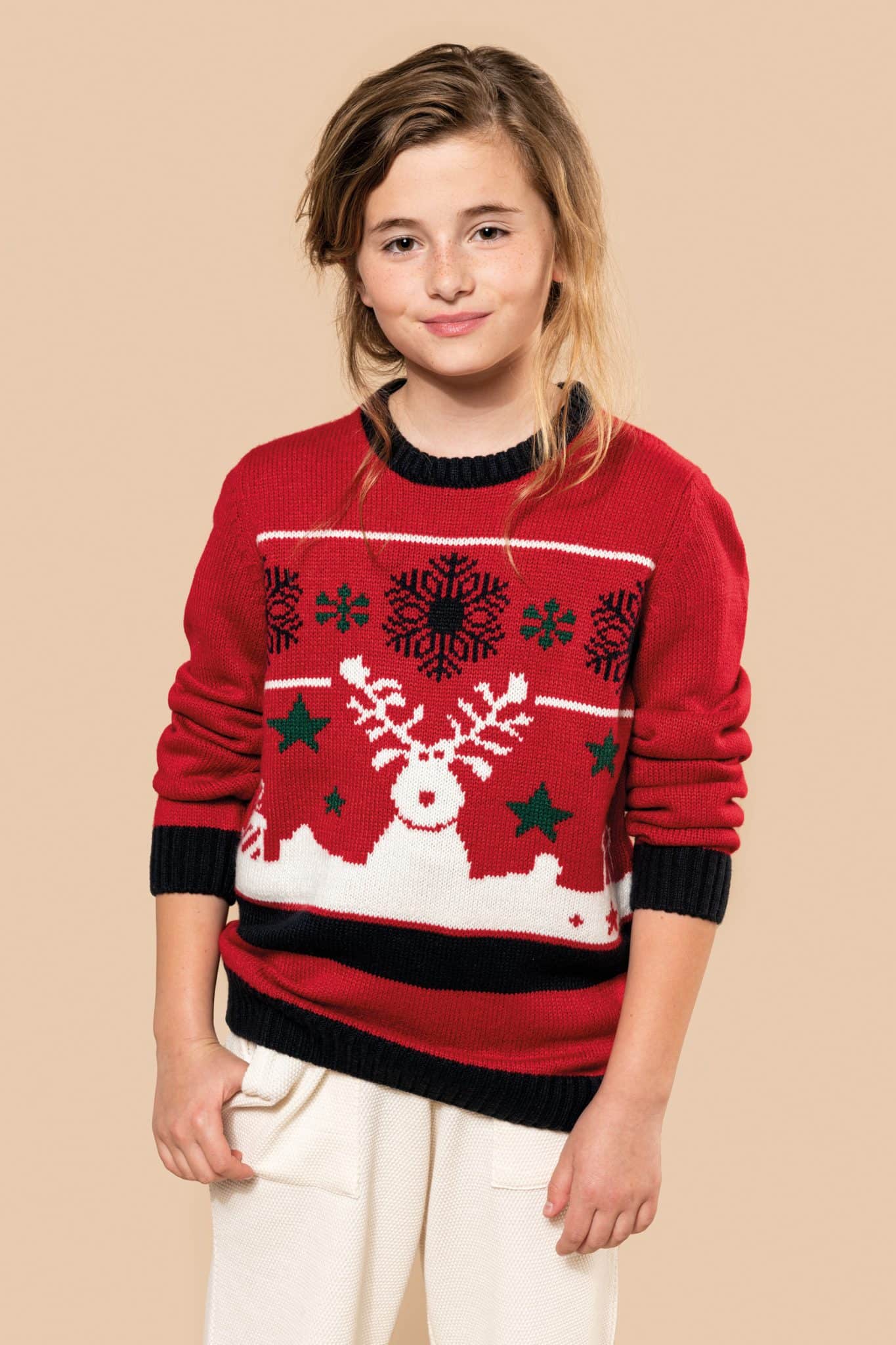 Miniature 5 pour Pullover col rond de Noël enfant