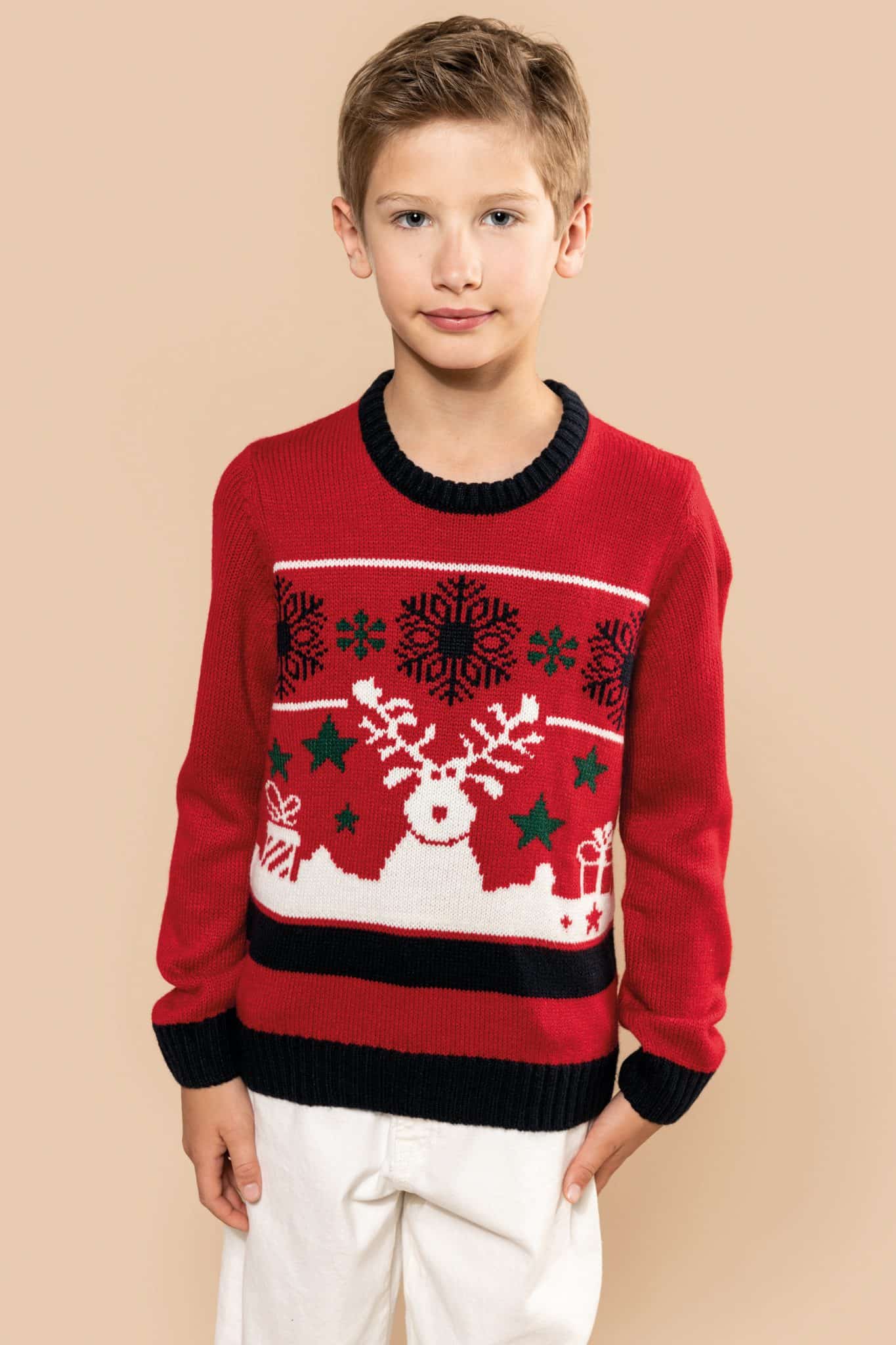 Miniature 2 pour Pullover col rond de Noël enfant