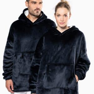 Visuel Plaid poncho unisexe