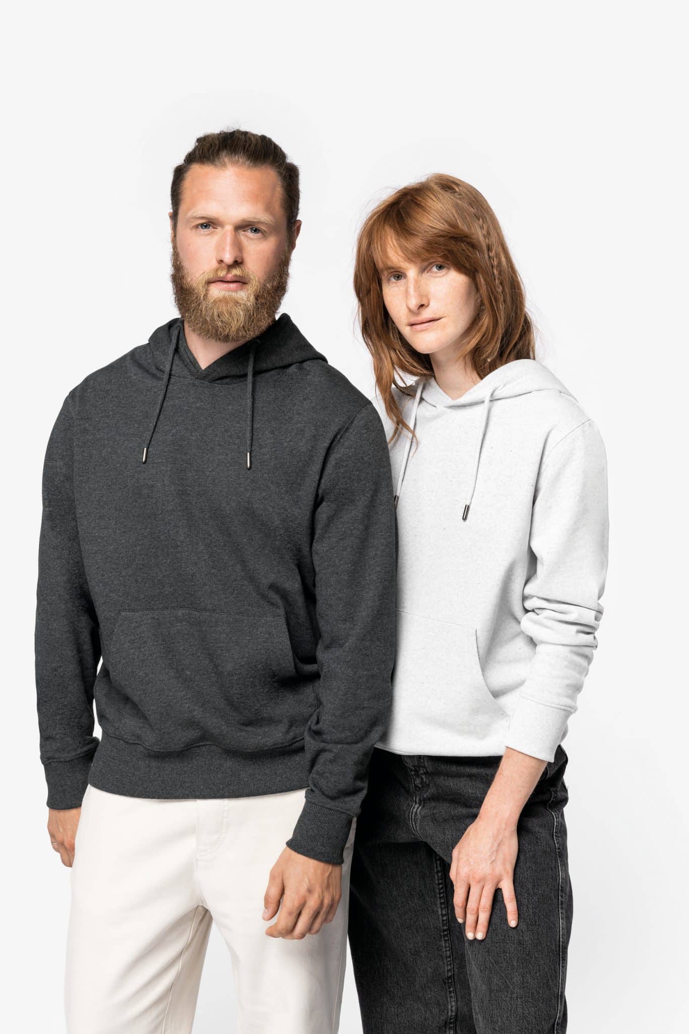 Miniature 1 pour Sweat-shirt écoresponsable à capuche recyclé unisexe