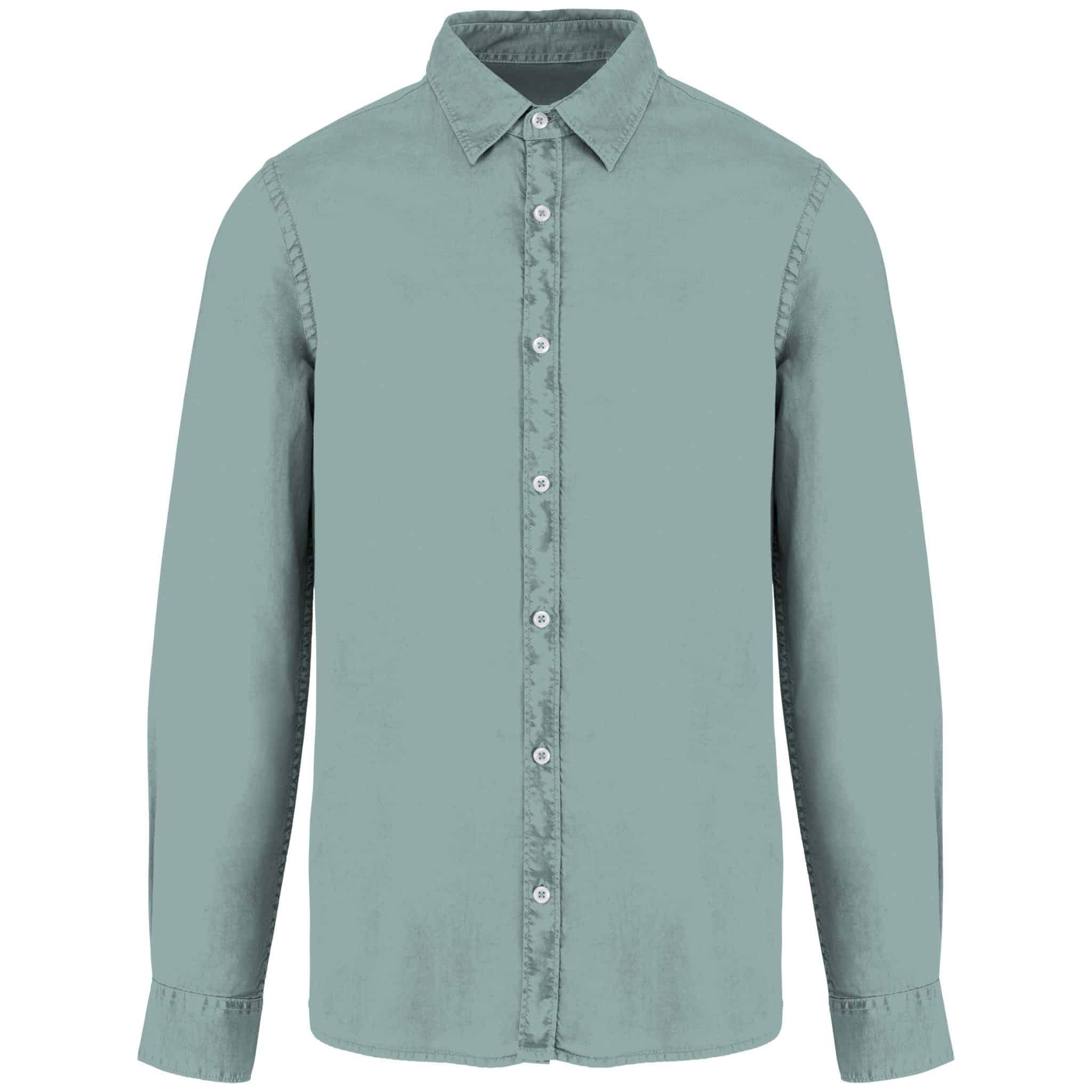 Miniature 9 pour Chemise écoresponsable délavée homme