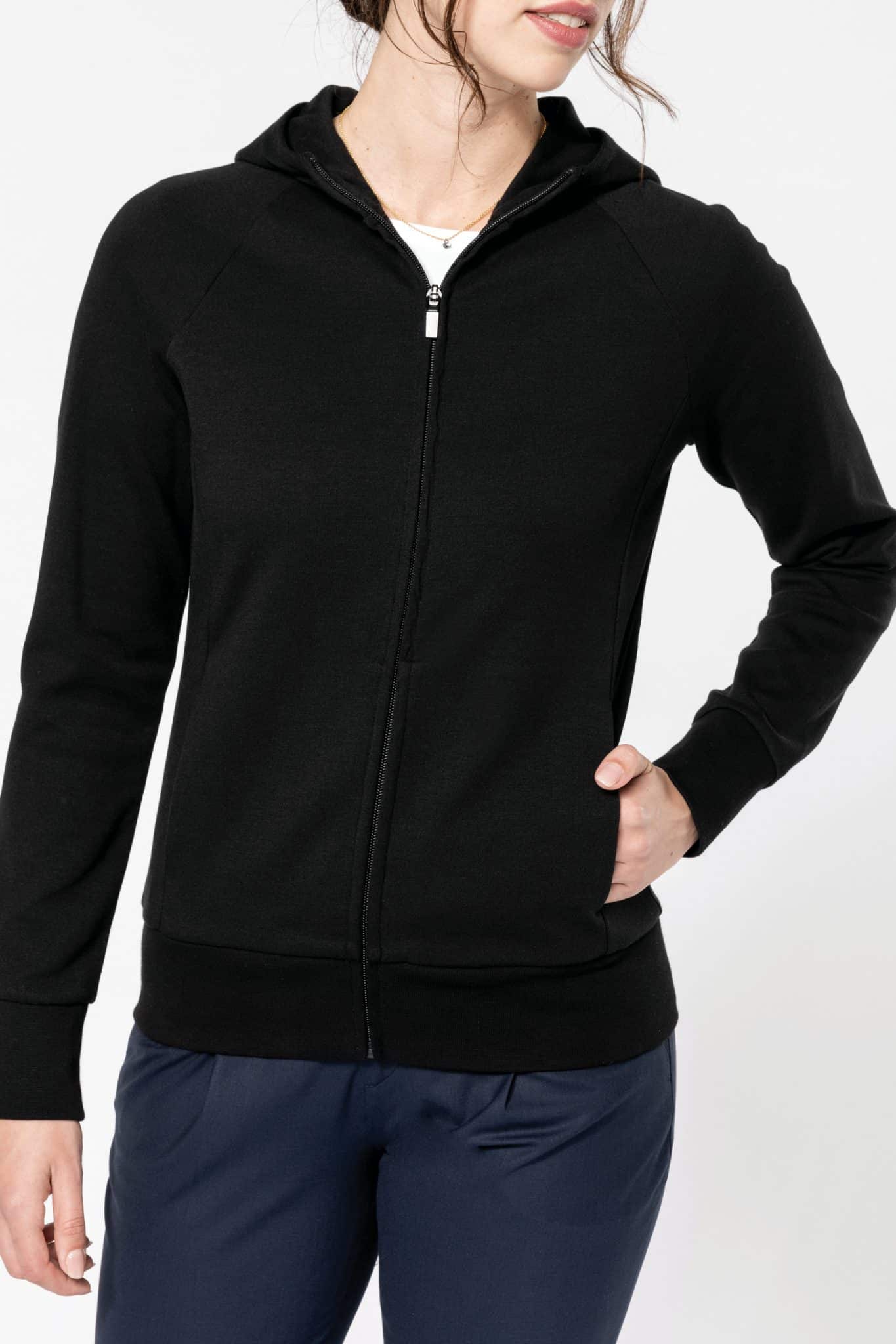 Miniature 12 pour Veste zippée à capuche femme