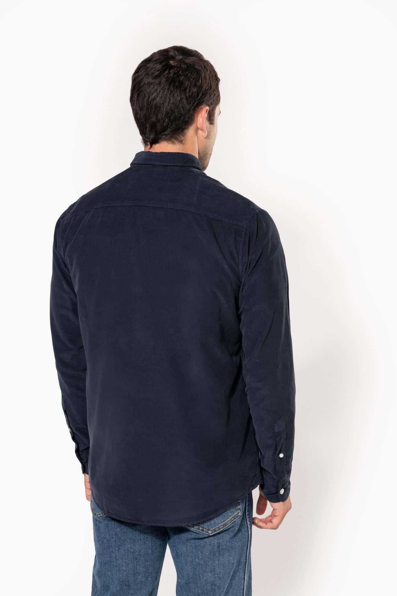 Miniature 2 pour Chemise manches longues en velours homme