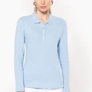 Visuel Polo piqué manches longues femme