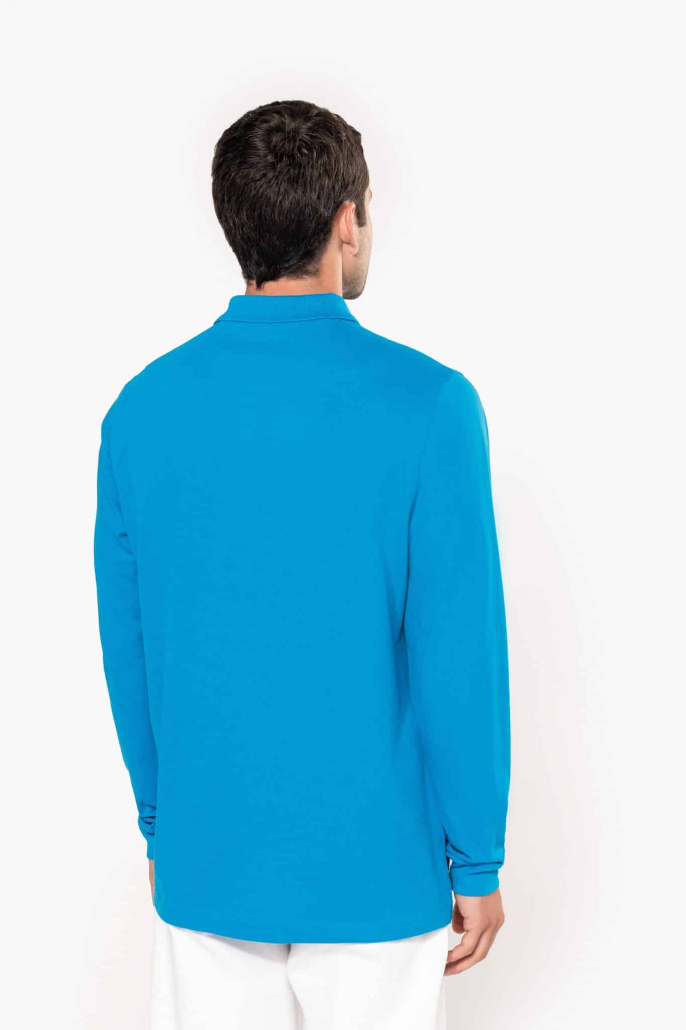 Miniature 2 pour Polo piqué manches longues homme
