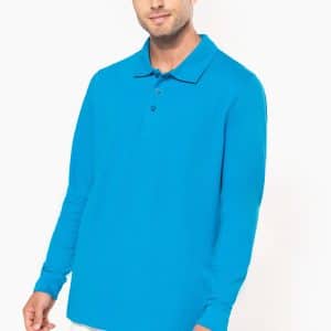 Visuel Polo piqué manches longues homme