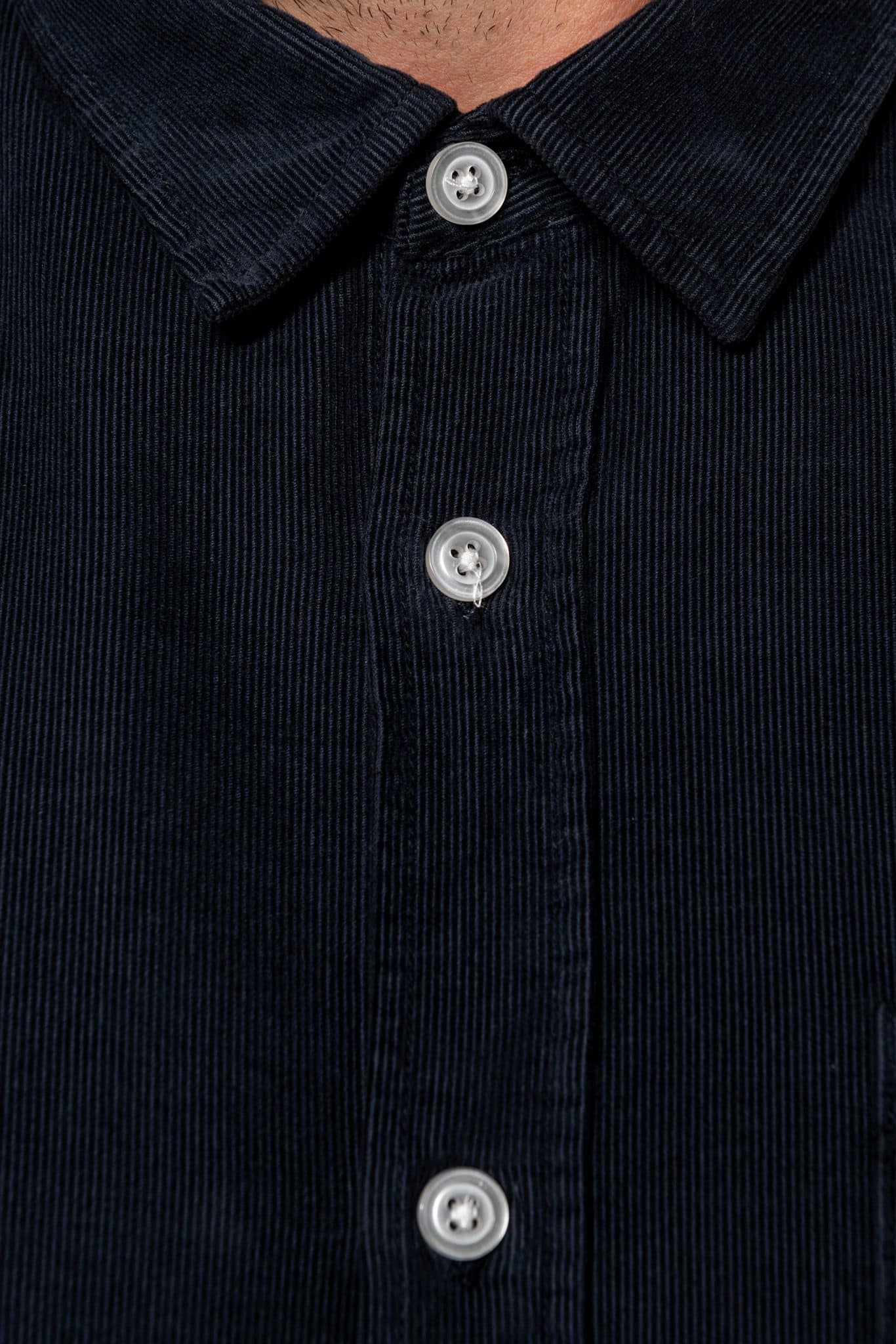 Miniature 5 pour Chemise manches longues en velours homme