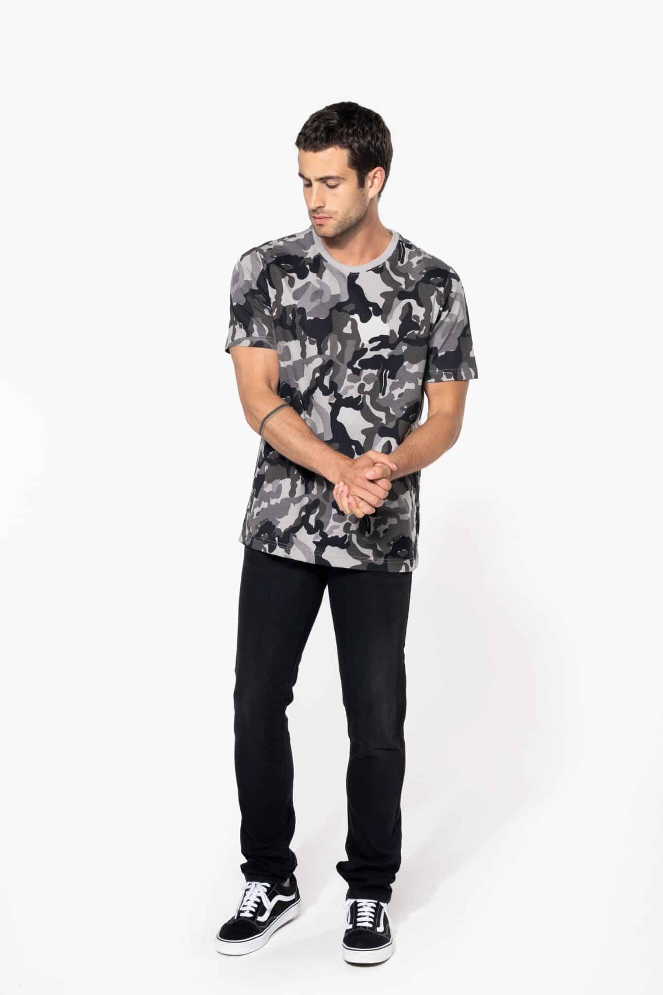 Miniature 3 pour T-shirt camo manches courtes homme