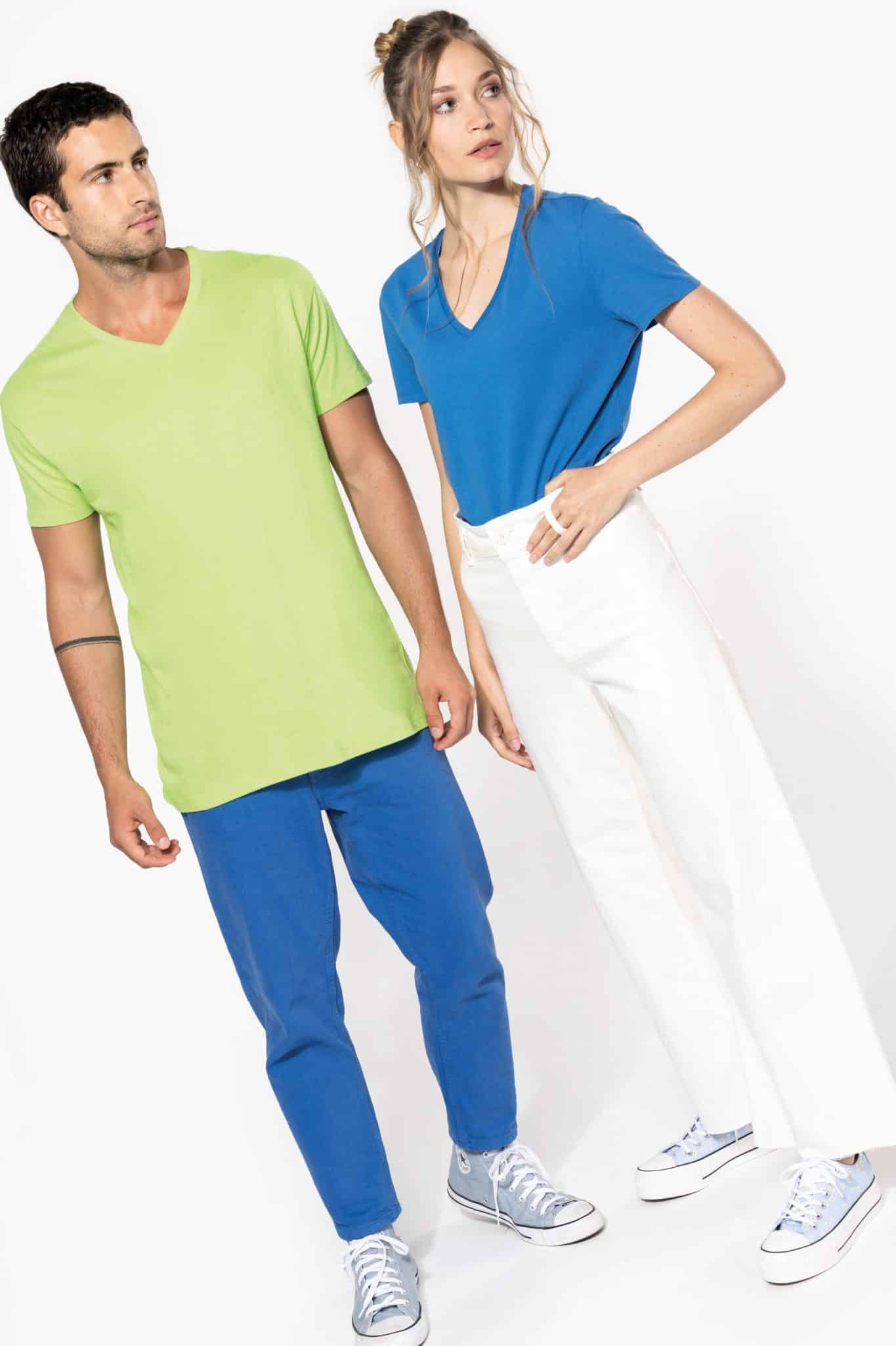 Miniature 5 pour T-shirt BIO150 IC col V femme