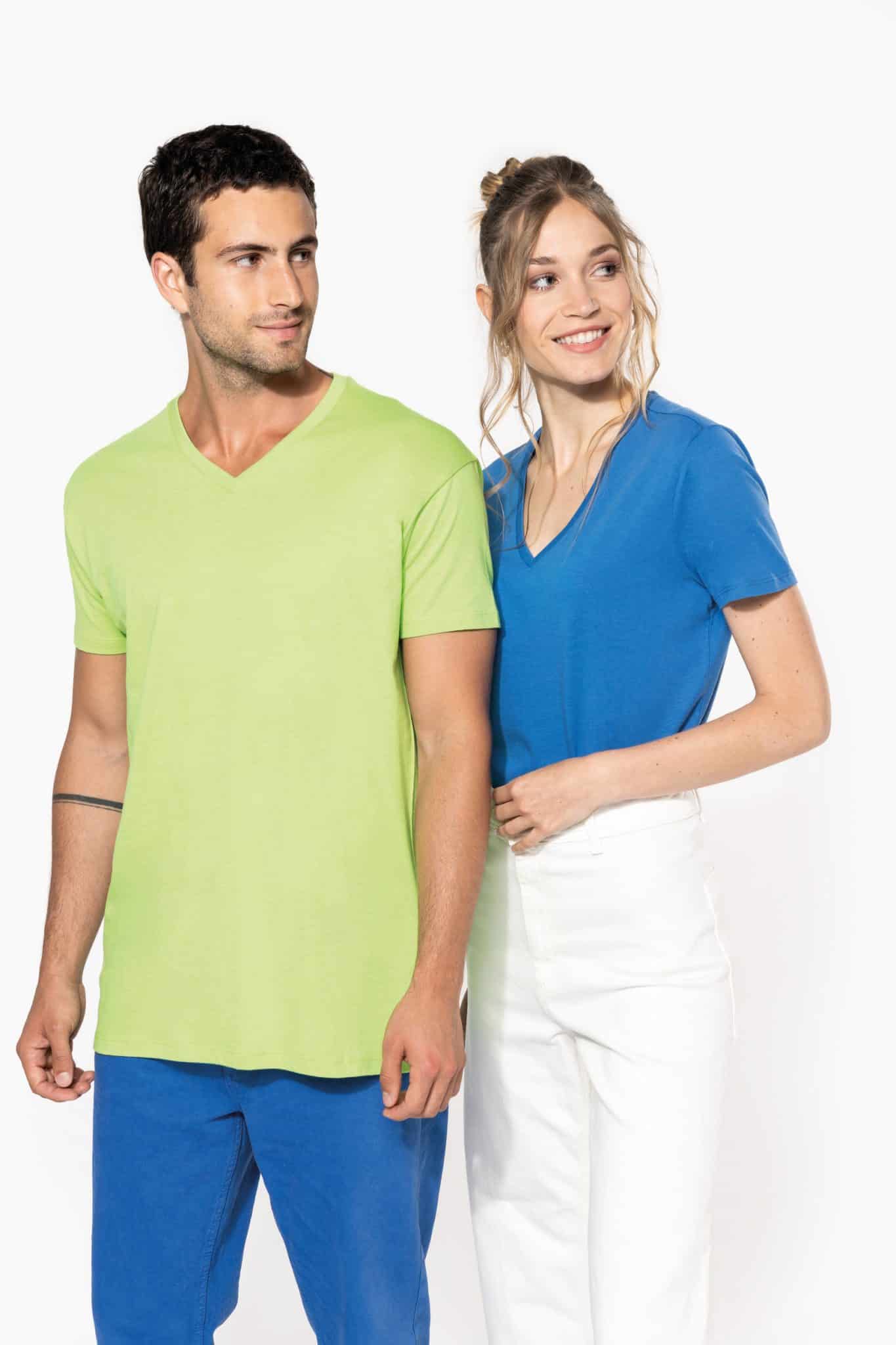 Miniature 4 pour T-shirt BIO150 IC col V femme