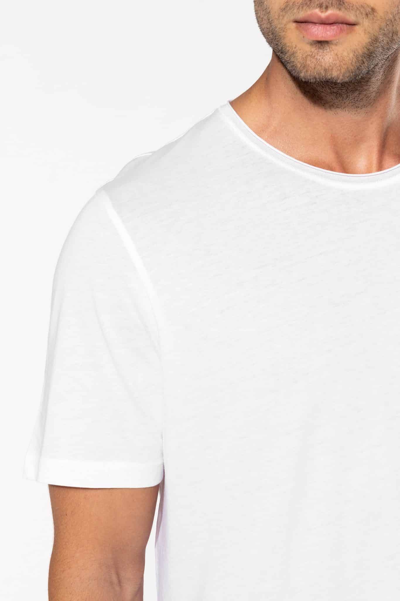 Miniature 6 pour T-shirt Bio col à bords francs manches courtes homme