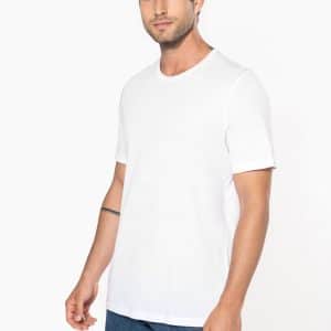 Visuel T-shirt Bio col à bords francs manches courtes homme