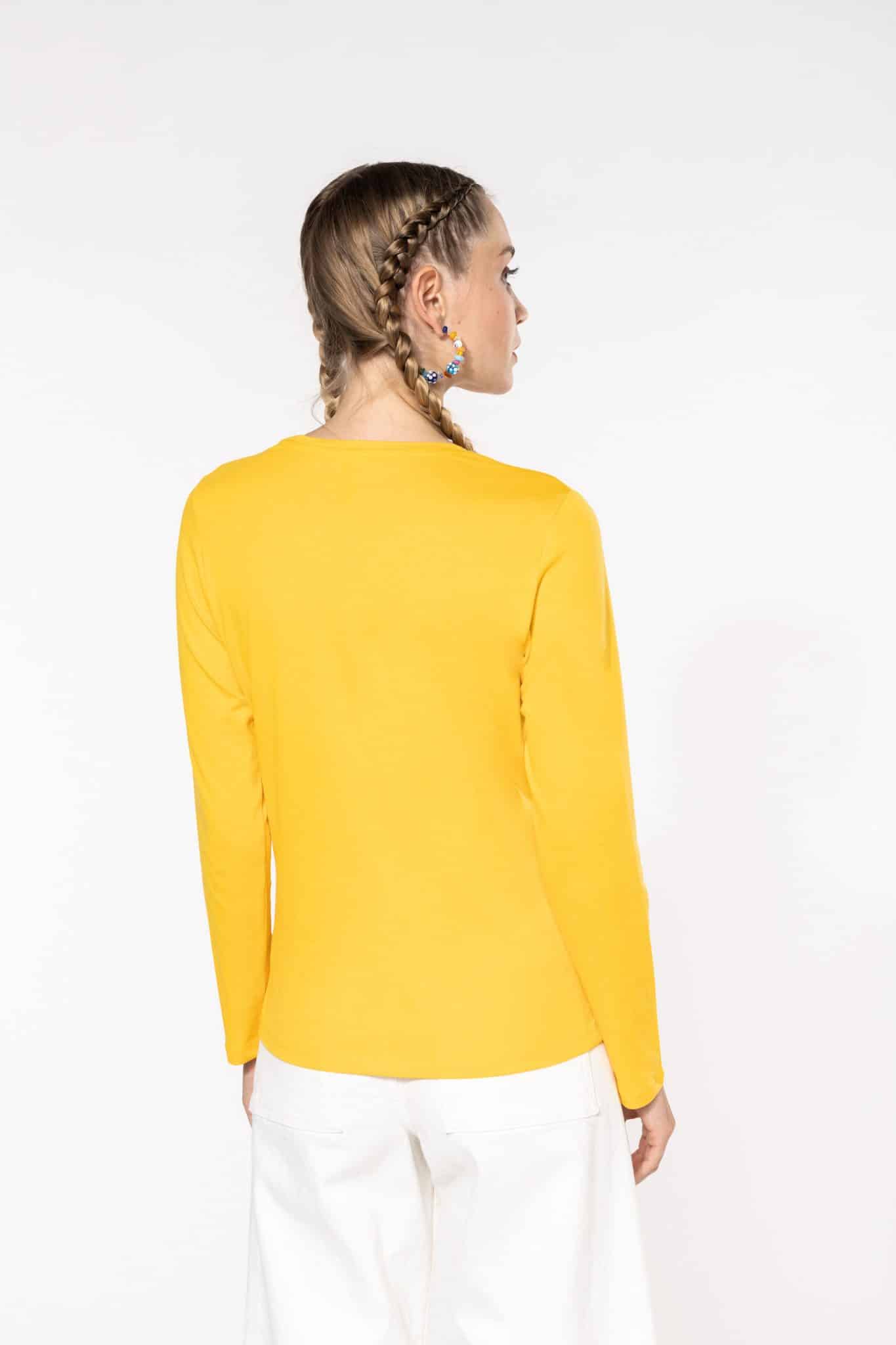 Miniature 2 pour T-shirt col rond manches longues femme