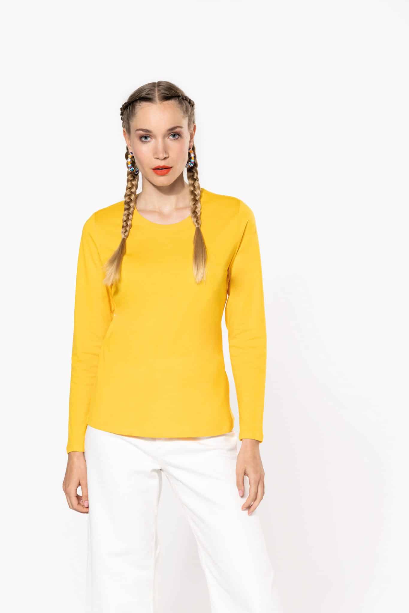 Miniature 1 pour T-shirt col rond manches longues femme