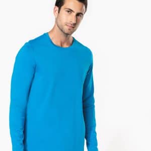 Visuel T-shirt col rond manches longues homme