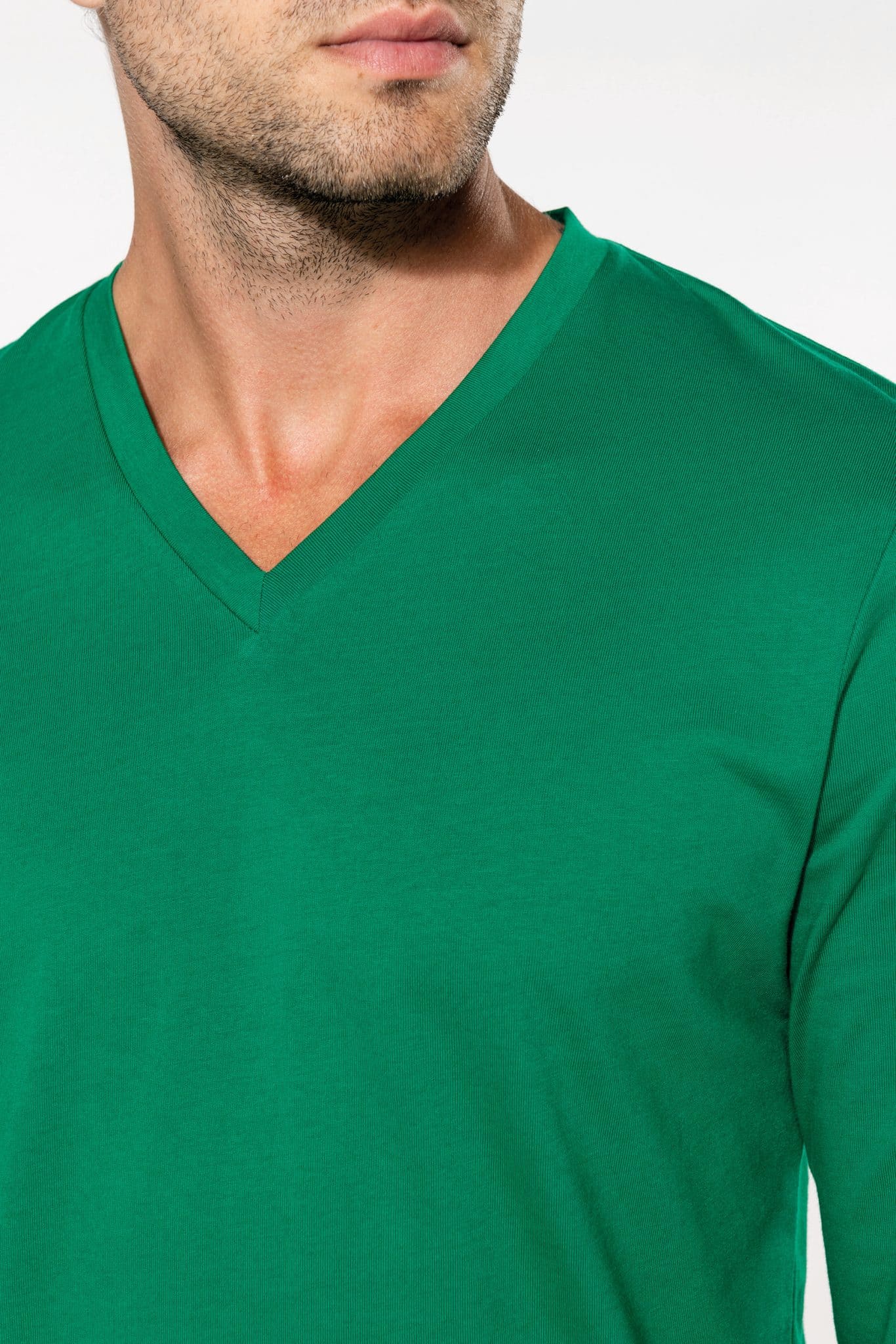 Miniature 6 pour T-shirt col V manches longues